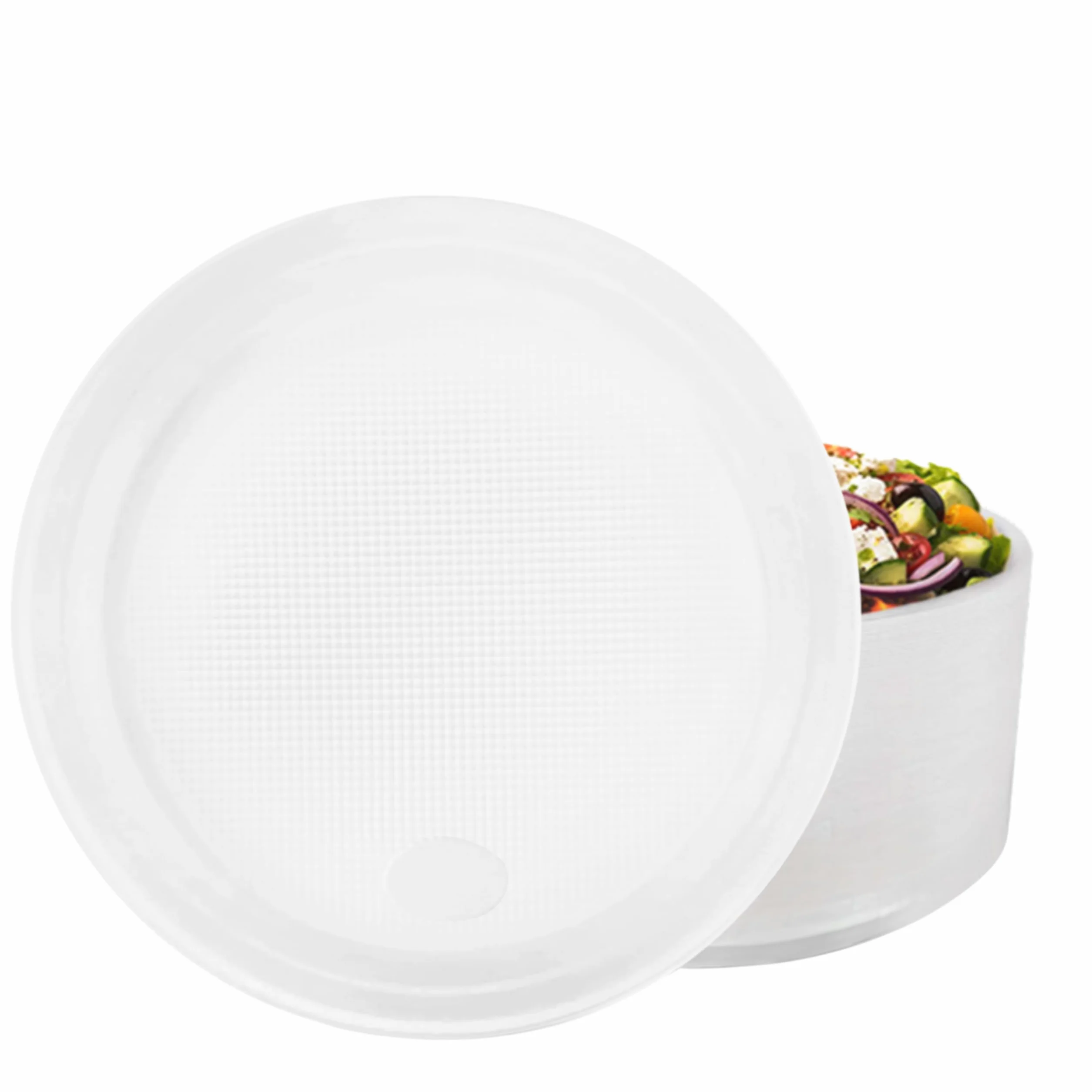 RAGO® Plastikowe talerze, 50 sztuk, zestaw talerzy plastikowych, wielokrotnego użytku, Ø 22 cm