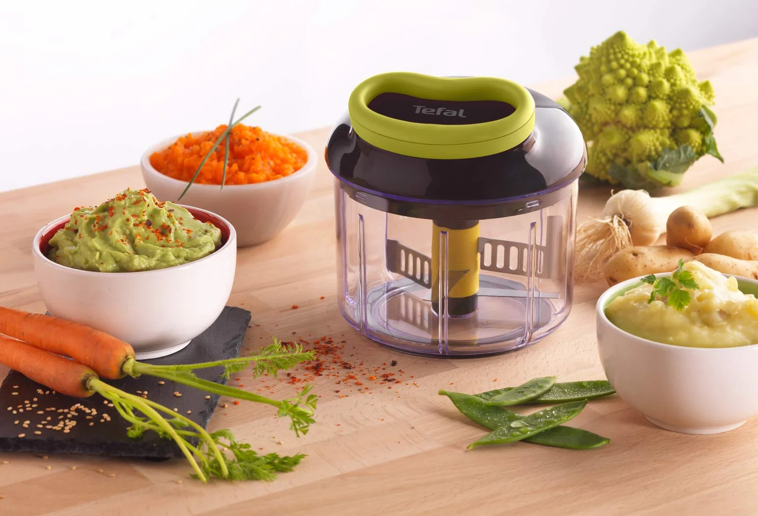 Tefal Rozdrabniacz Kuchenny 900 ml Czarny/Zielony