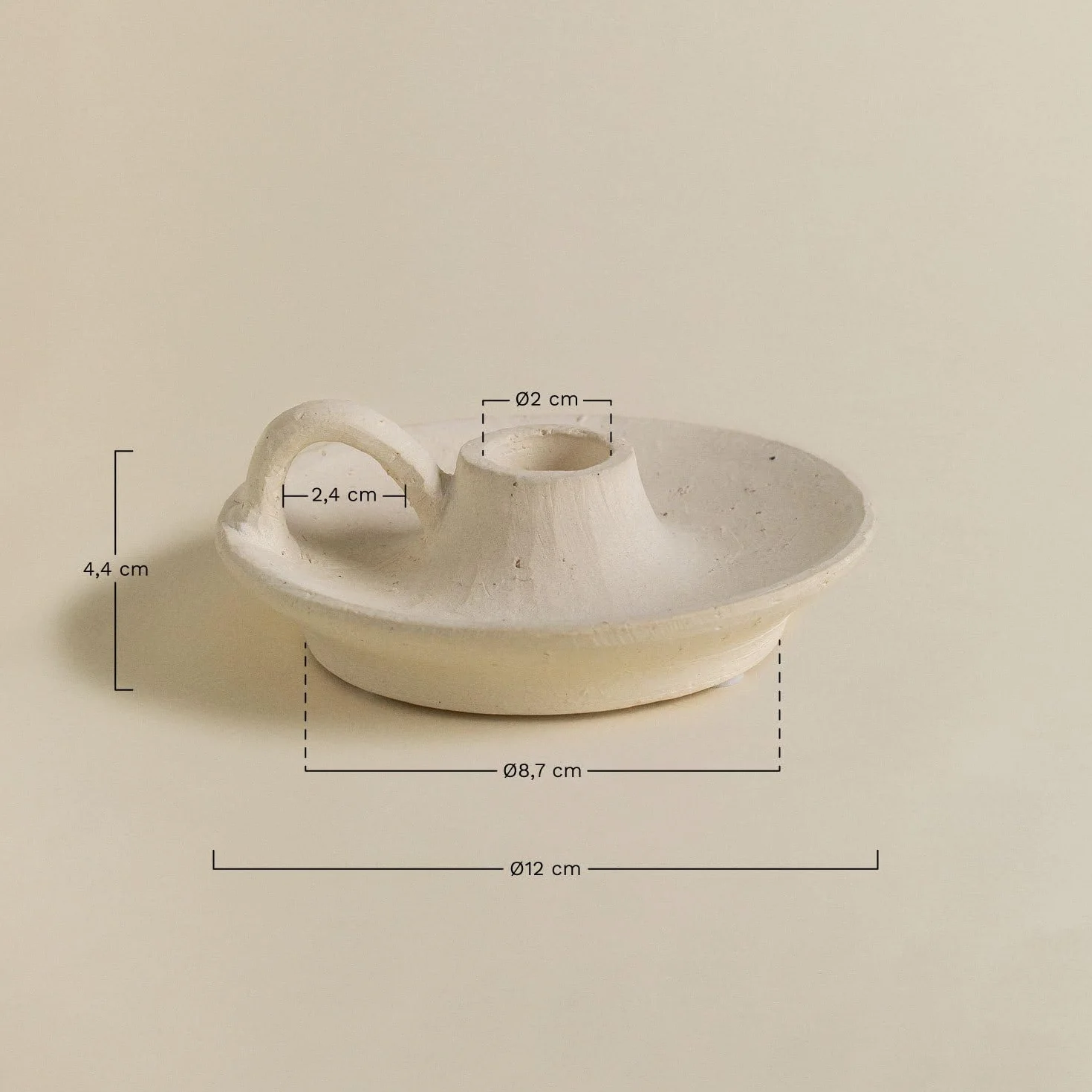 SKLUM Zestaw 2 świeczników ceramicznych Laisne