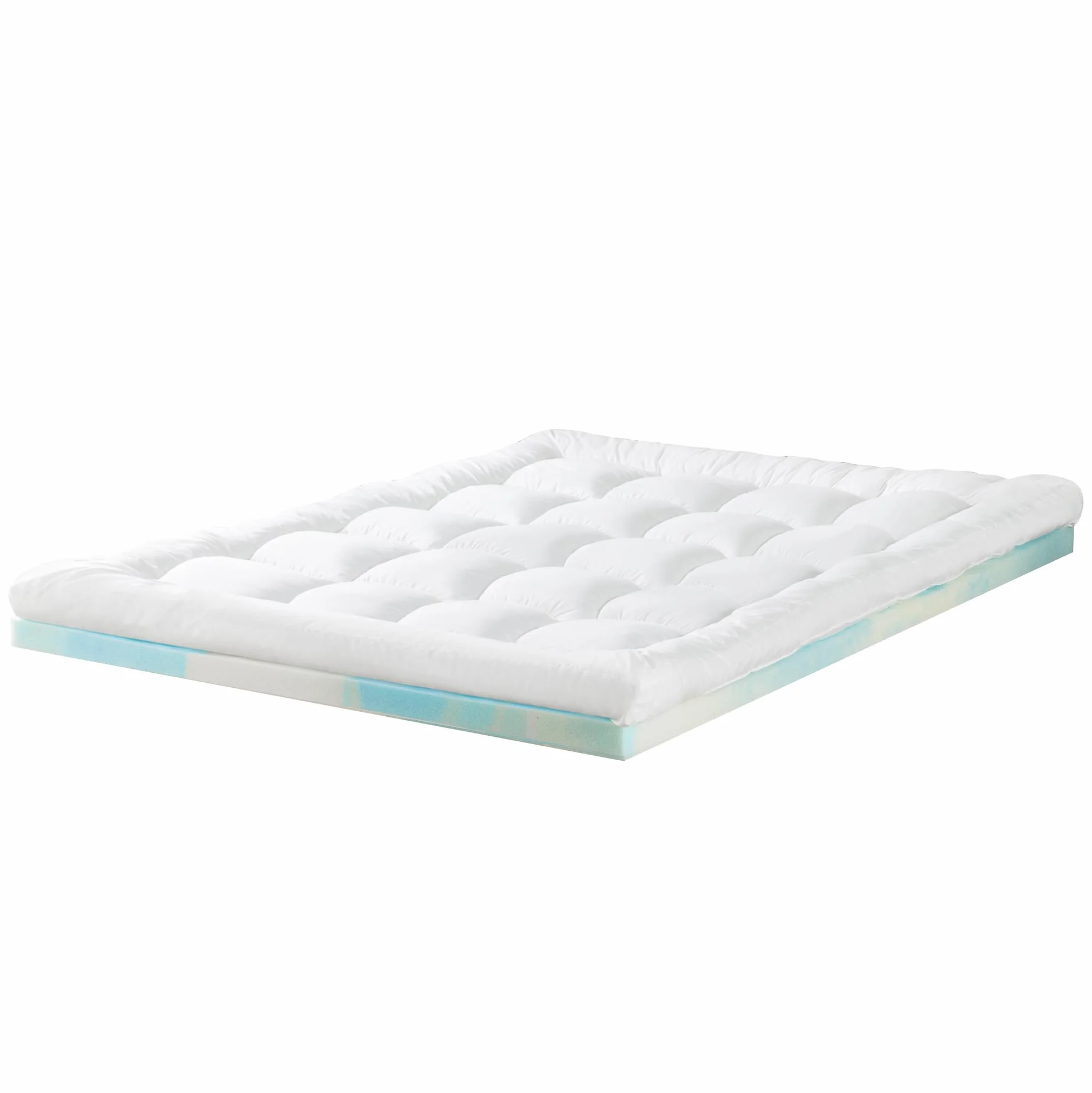Zinus Materac wierzchni z pianki Visco, 140 x 200 cm, grubość 10 cm, wzornictwo Open-Cell, certyfikat Oeko-Tex, oddychająca i ortopedyczna, ergonomiczny komfort, średnio twardy, biały