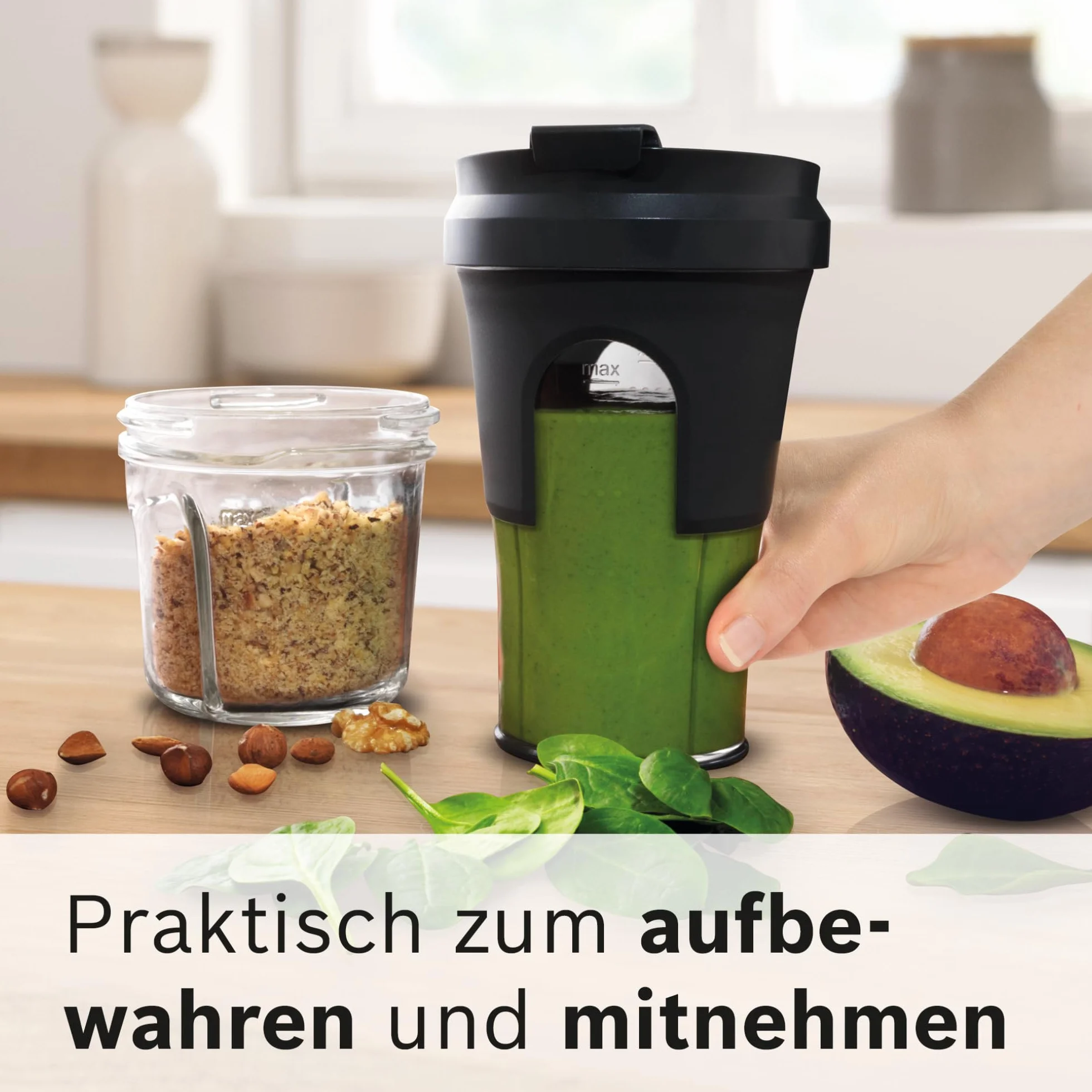 Bosch Tastymoments Zestaw Rozdrabniaczy, Czarny/Przezroczysty