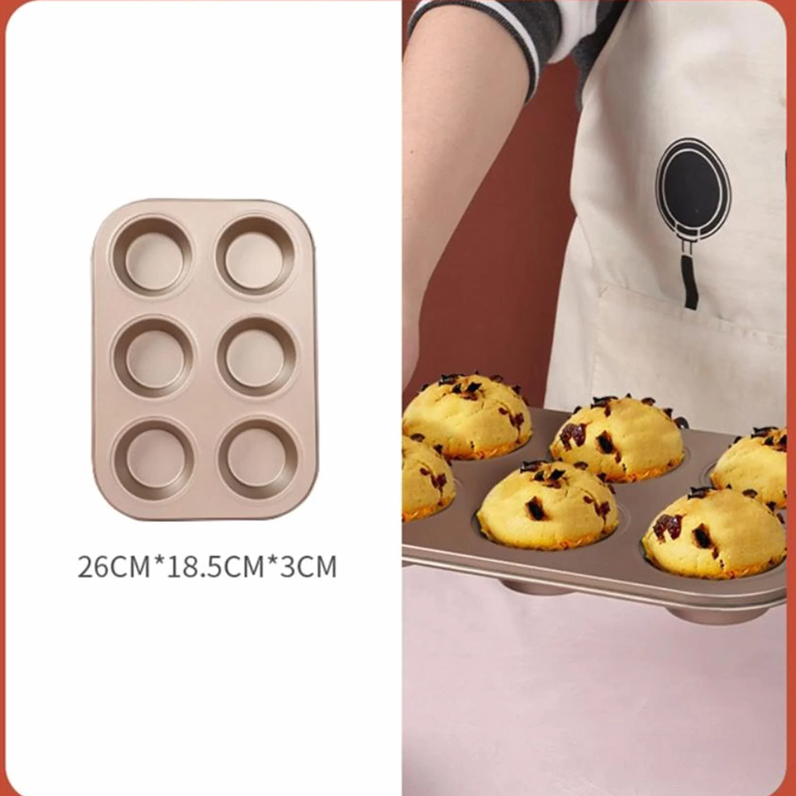 Przybory kuchenne Forma do pieczenia ciasta 7-częściowy zestaw, Przybory kuchenne, Ciasto Chleb Tosty Muffin Babeczka Nieprzywierająca Forma DIY Nieprzywierająca