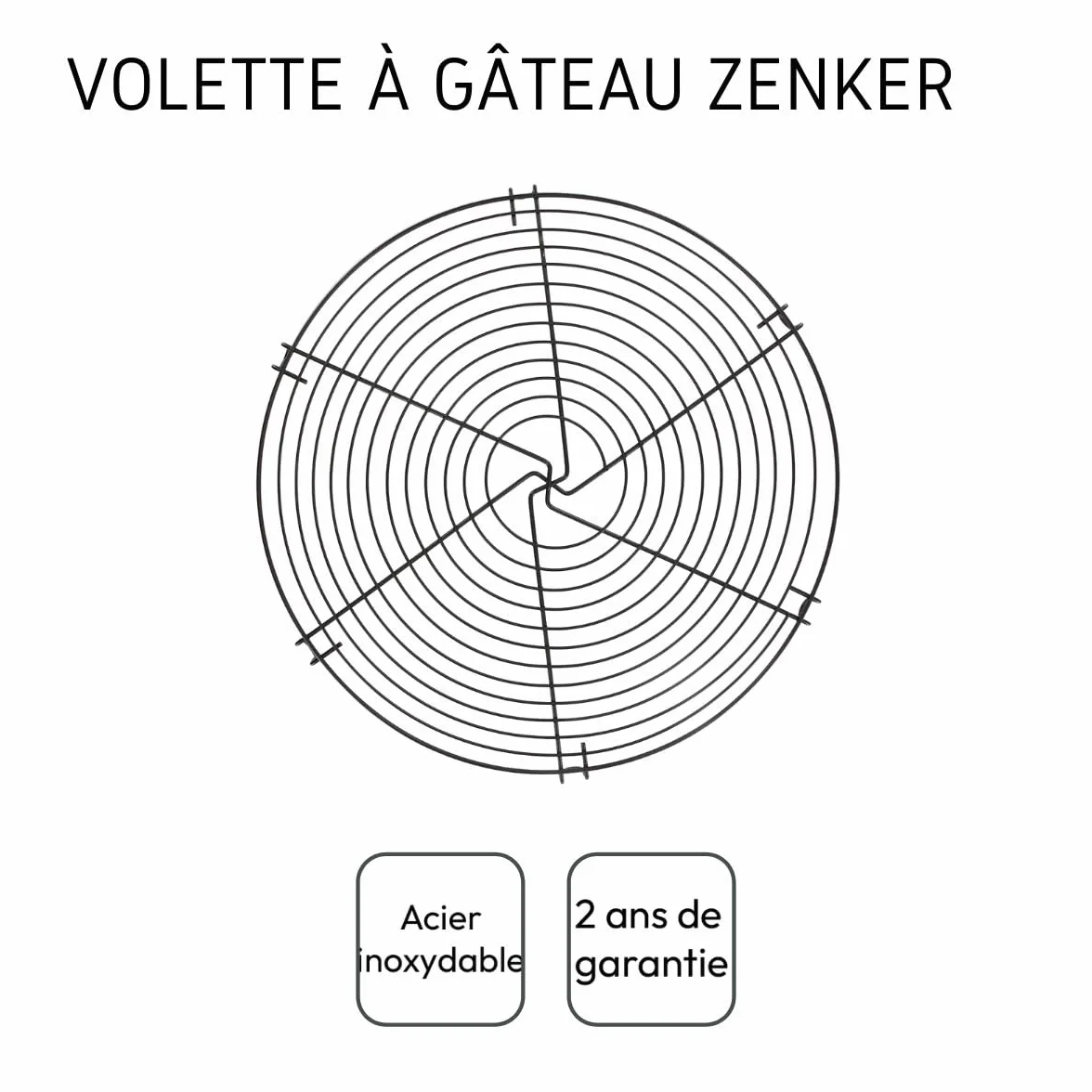 Zenker 684985 kratka przesuwna, 30 cm, kratka chłodząca do ciast