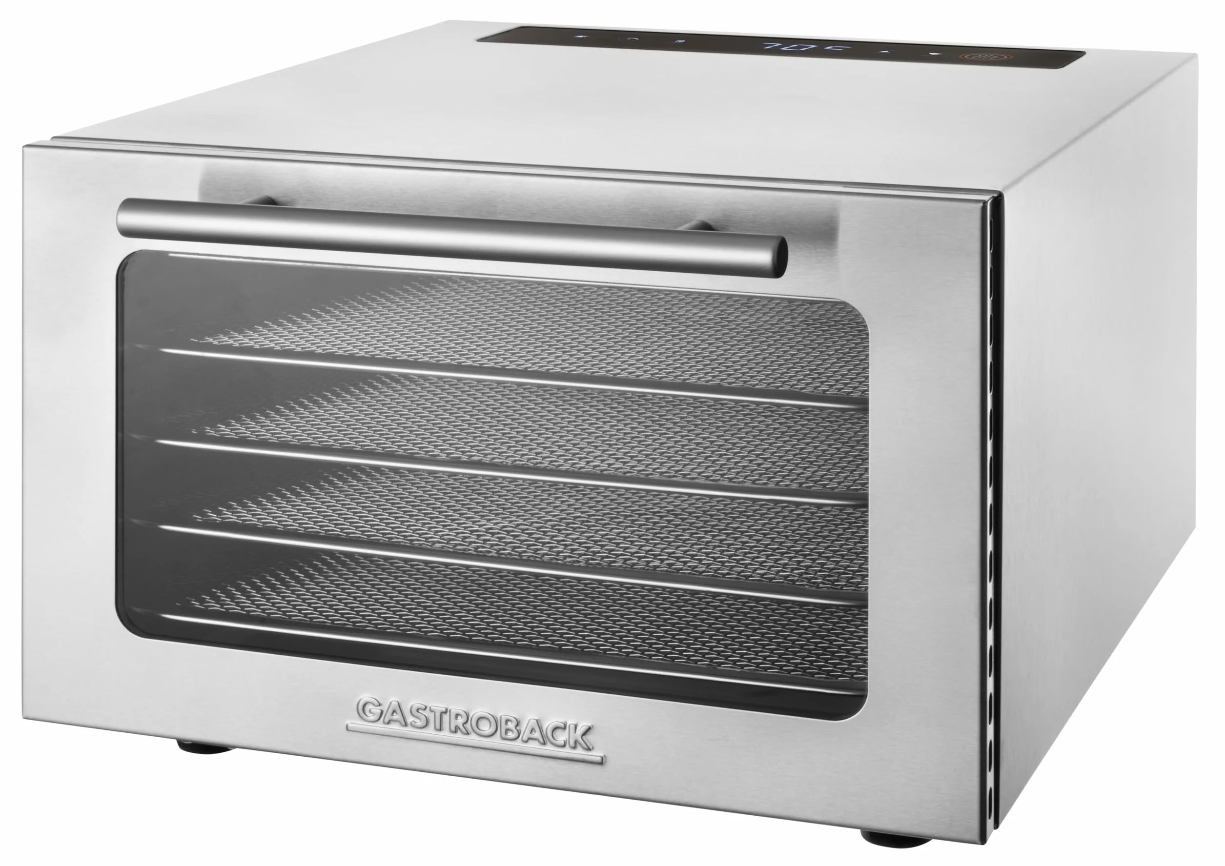 GASTROBACK #46604 Mini Professional, kompaktowe wymiary do niewielkich ilości i niewielkich powierzchni, wysokiej jakości obudowa ze stali nierdzewnej, 400 W, srebrny