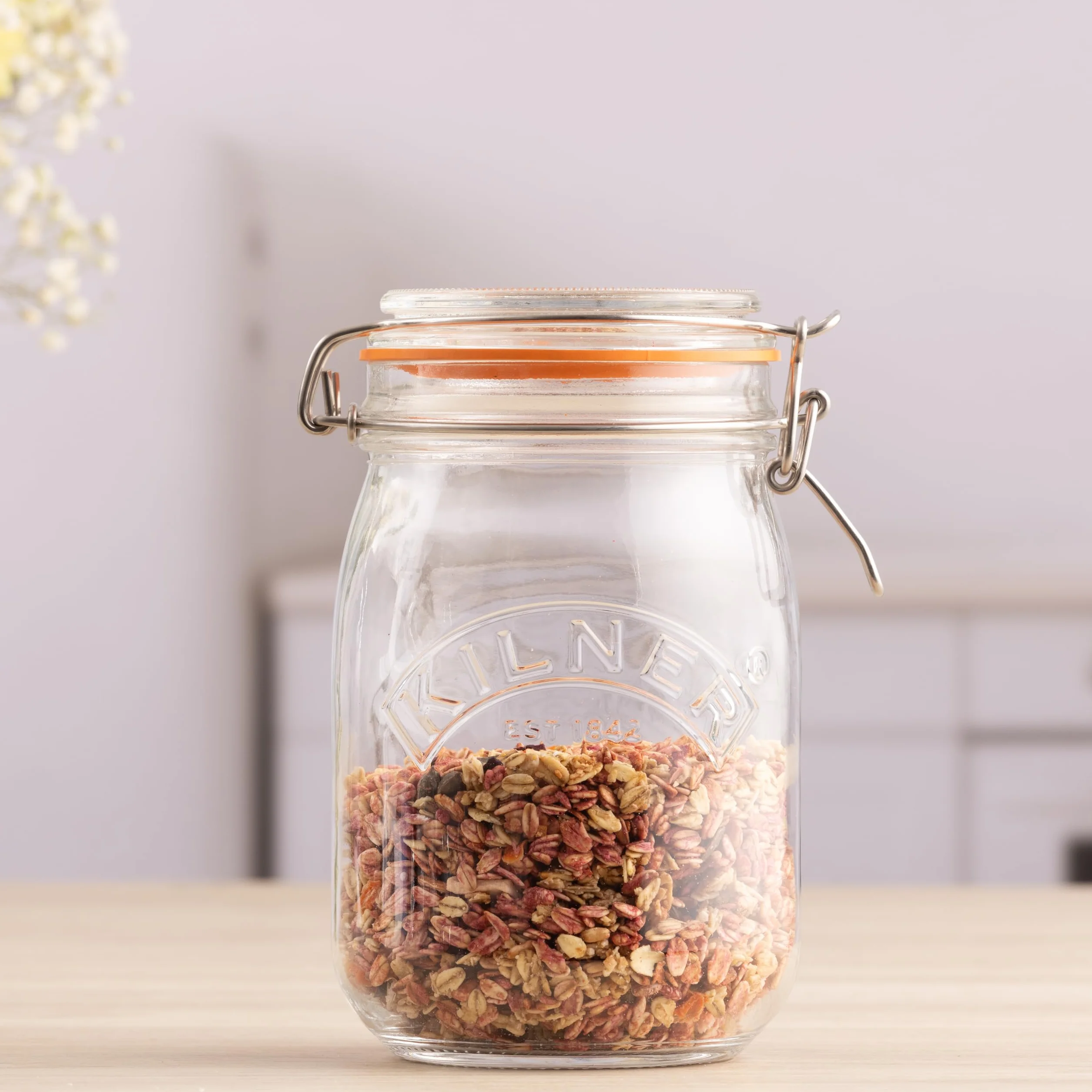 Kilner Szklany słoik z okrągłym klipsem, 1 l