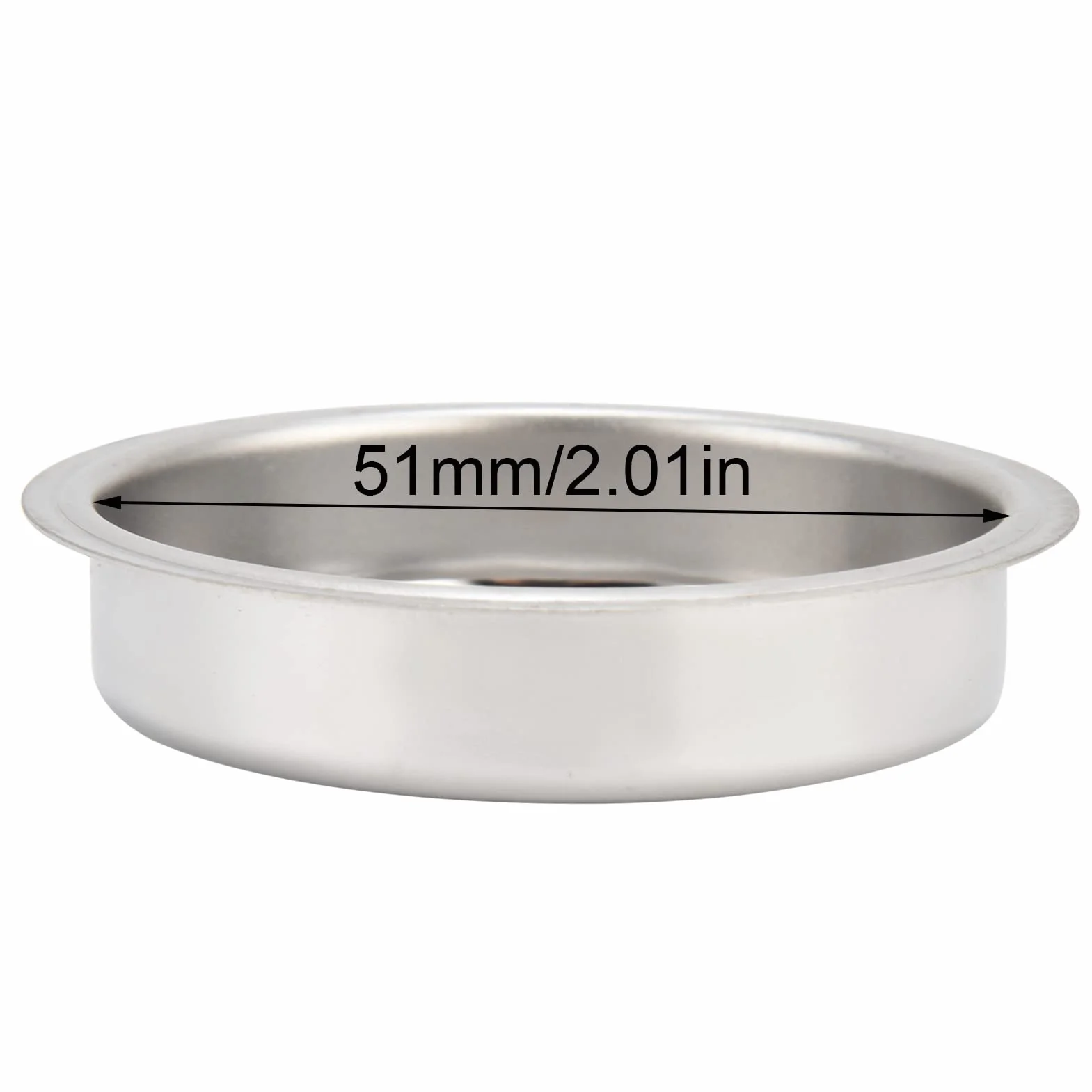 Ejoyous 51 Mm Stal Nierdzewna Wkładka Backflush Back Filtr Kompatybilny z maszyną do Kawy EC680 EC685 do Mycia Półautomatycznego