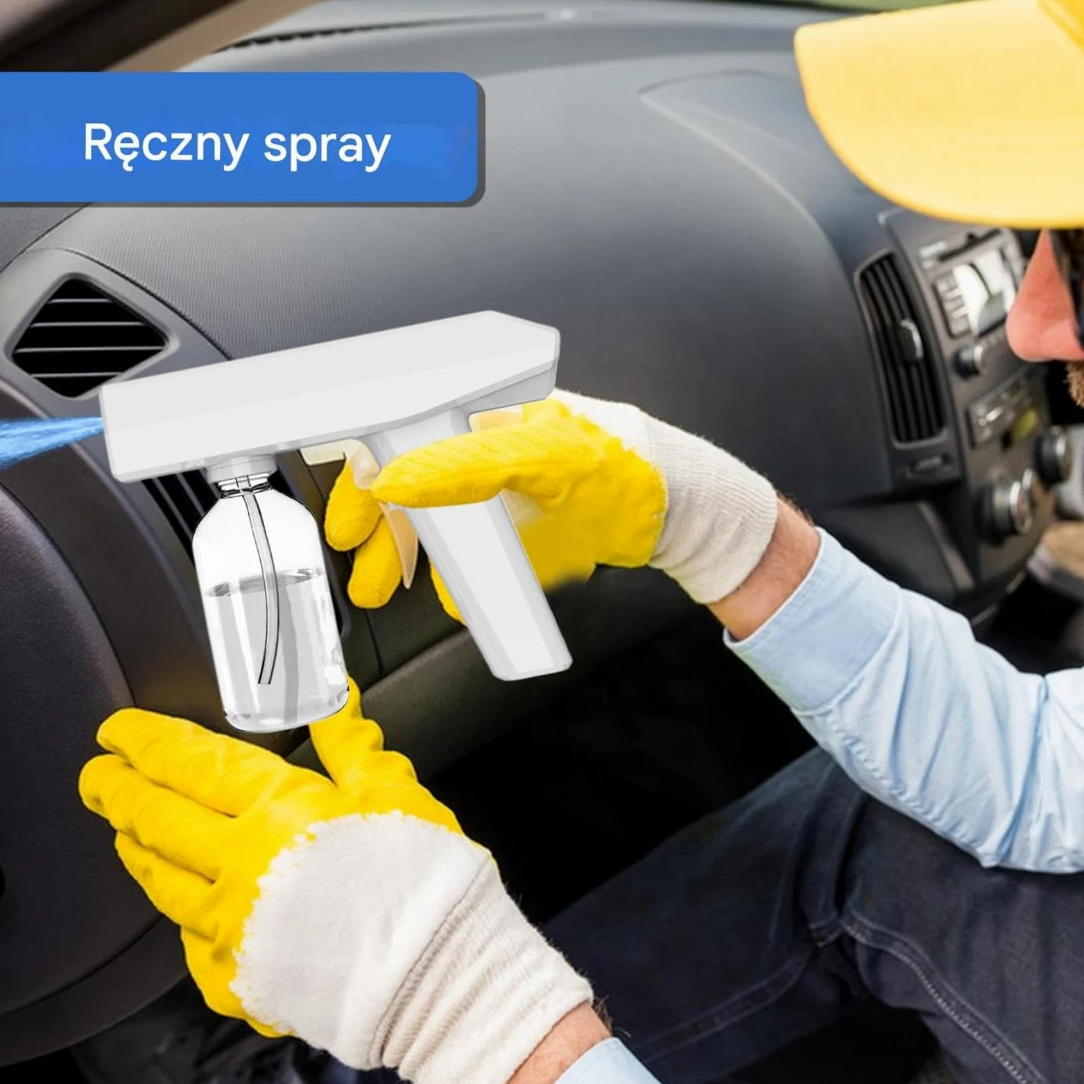Atomizer Sprayer Bottle, 250ml Cordless Electric Mist Spray Bottle, Rechargeable Handheld Sprayer for Home, Car, Bedroom, and Cleaning, 20.5x3.8x16.5 cm