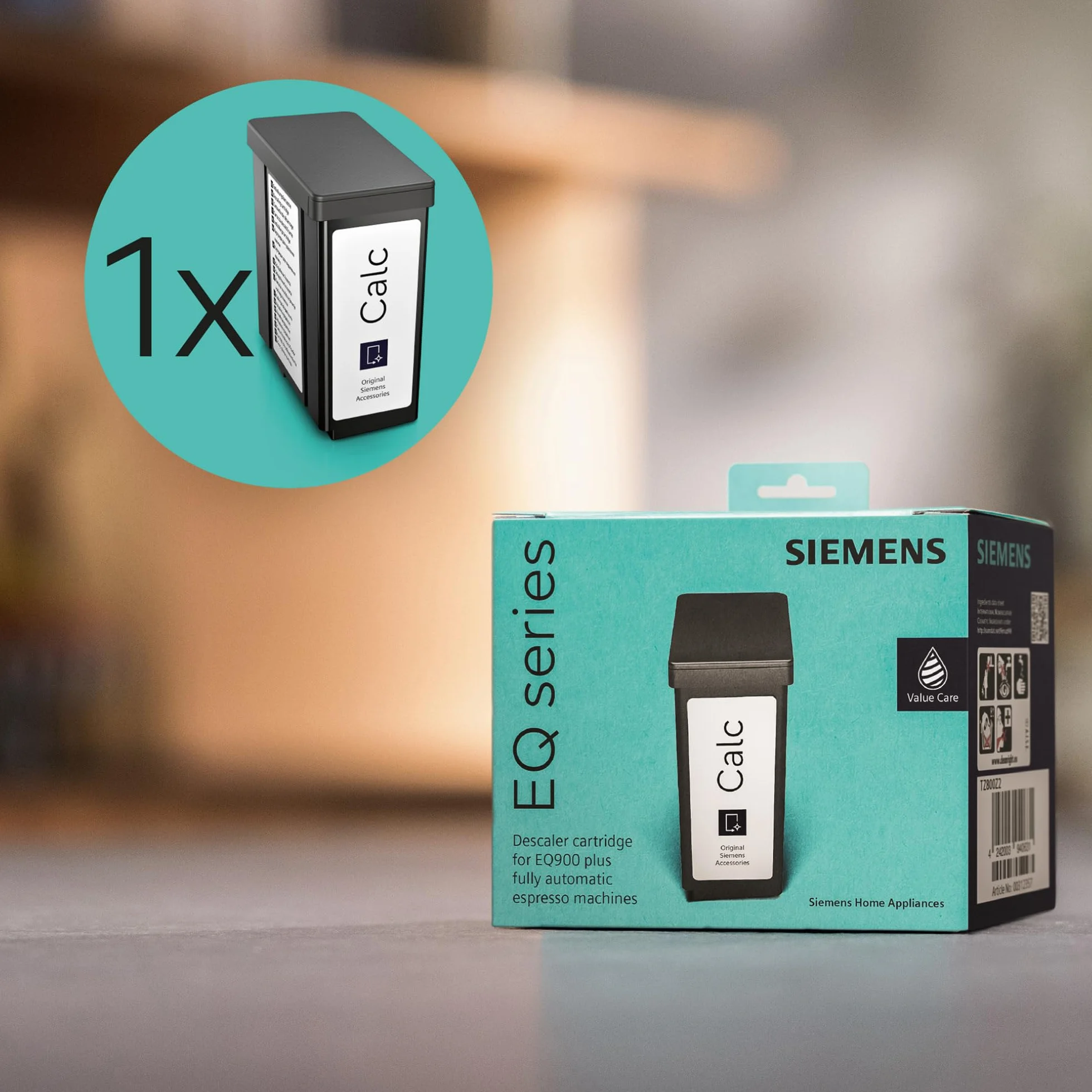 Siemens Wkład odkamieniający TZ800Z2 do ekspresów do kawy EQ900plus, zawartość wkładu odkamieniającego