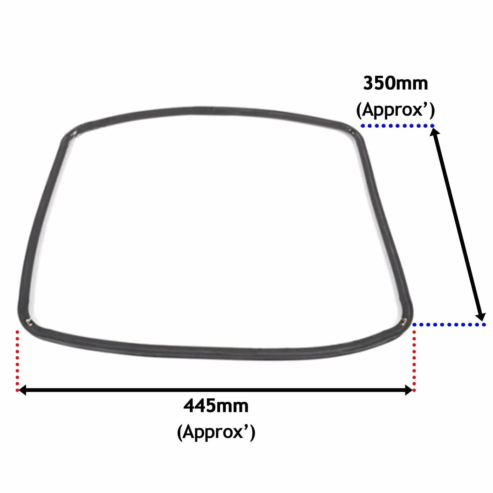 SPARES2GO Uszczelka do Drzwi dla Cooke & Lewis CLFSB60 CSB60 CSB60A OVFO60 Piekarnik