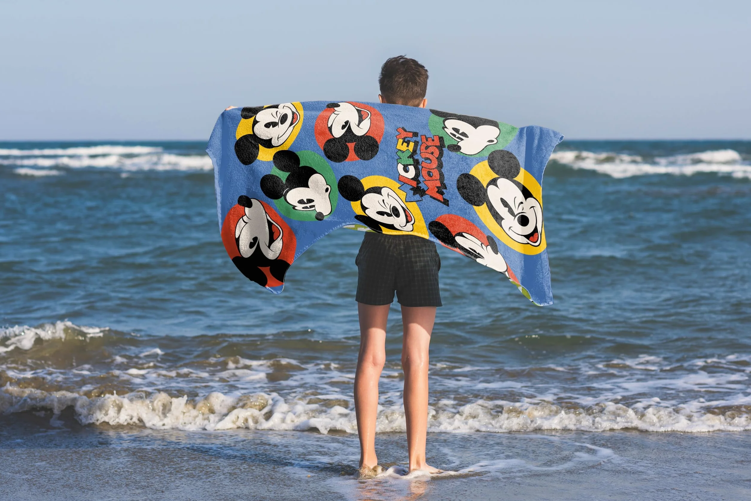 Jay Franco Disney Myszka Miki Ręcznik plażowy 100% bawełna 71 x 147 cm