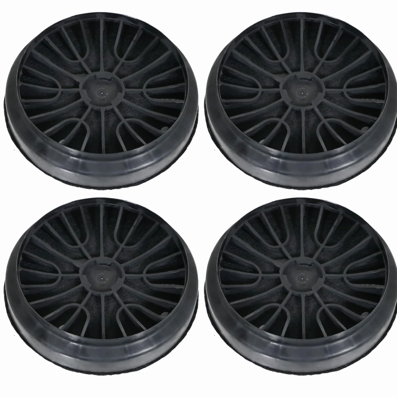 SPARES2GO Filtry węglowe do Neff D66B21N0GB D69B21N0GB okap kuchenny 00743169 Z5138X1 (4 sztuki)