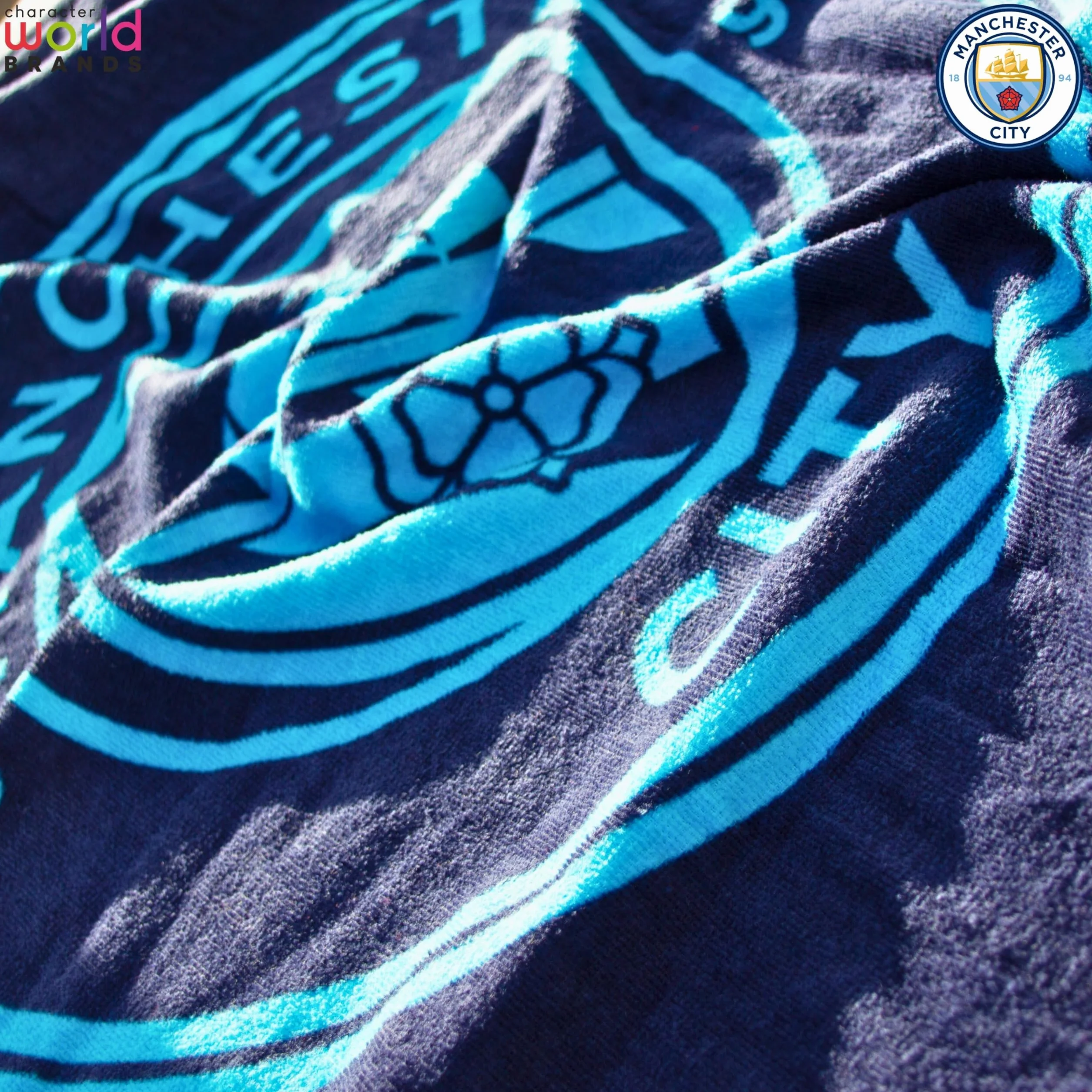 Ręcznik FC Manchester City 75x150 cm 100% bawełna