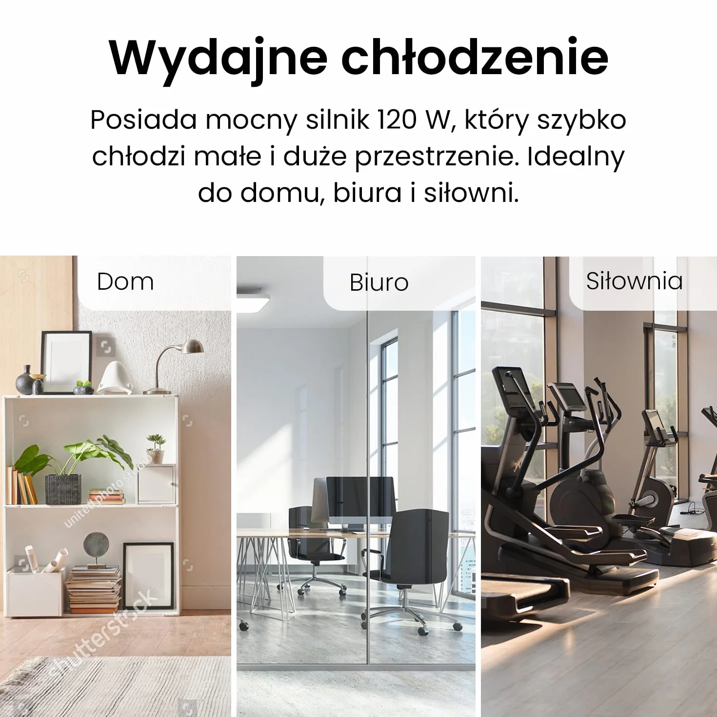 Pro Breeze Wentylator Chłodzący Podłogowy, Duży Wiatrak Przemysłowy, Średnica 50 cm, Mocny Potężny, 120W, Chromowany Okrągły Wytrzymały, 3 Łopatki, do Garażu Warsztatu Sklepu Stodoły Siłowni