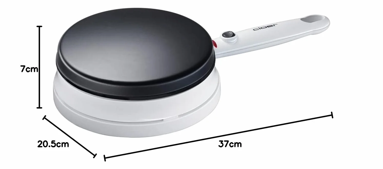 Cloer 677 Crêpes-Maker-Cordless na cienkie naleśniki, 700 W, Powierzchnia do pieczenia 18,5 cm Ø