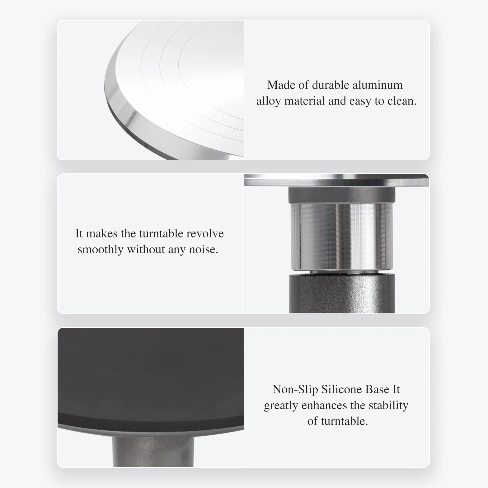 Uten Stojaki na ciasto, gramofon do ciasta, 30 cm aluminiowy stojak do dekorowania ciast, obrotowy stojak na ciasto z antypoślizgowym gumowym spodem, ładne narzędzia do pieczenia