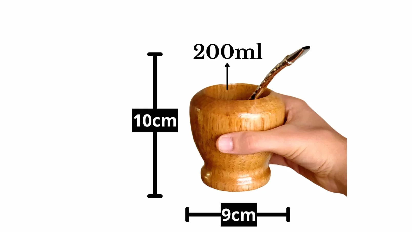 Argentyńskie ręcznie rzeźbione naturalne drewno chlebowe matowe z żarówką, Yerba Mate Gourd Cup, Mate Becher, Matte Cup