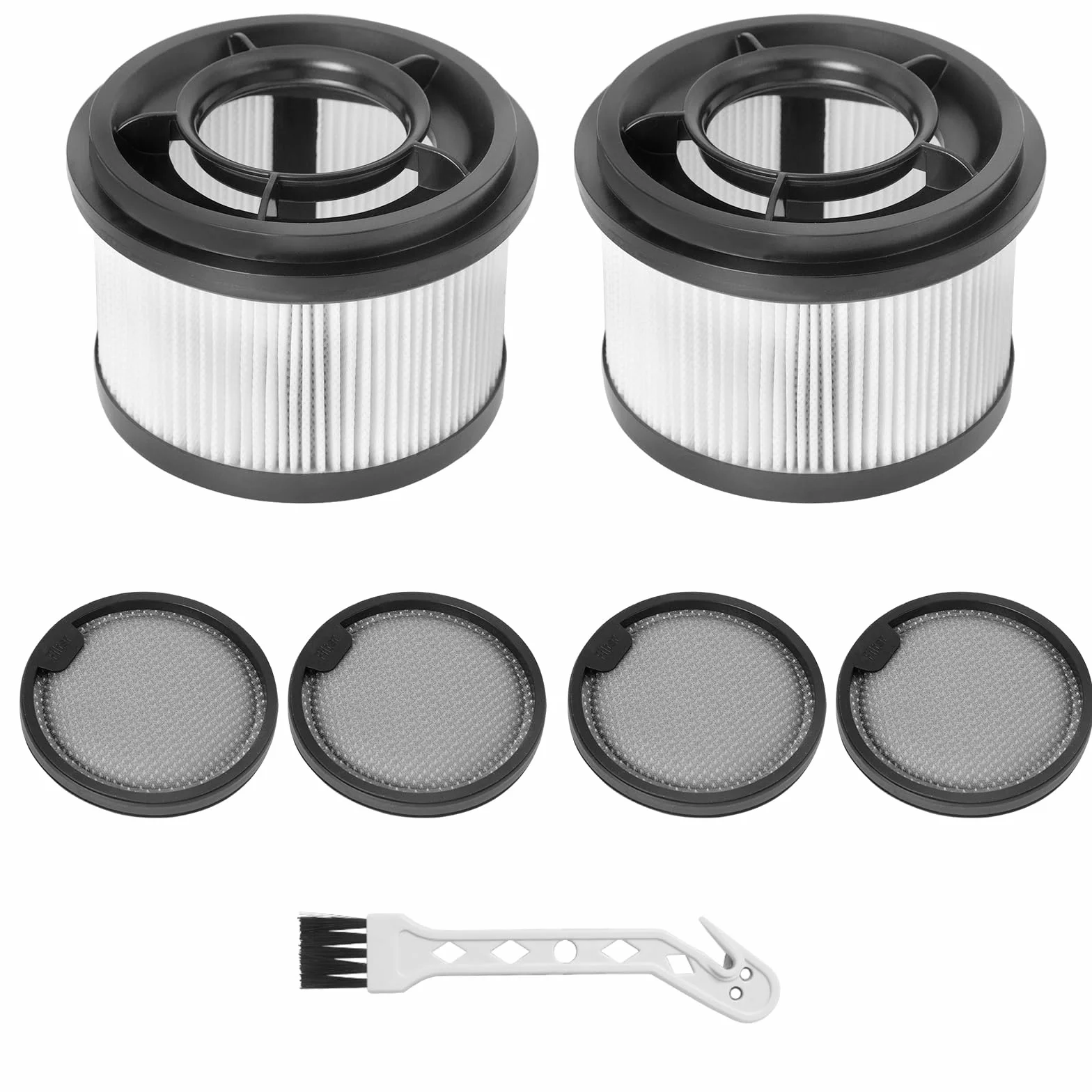 Filtr HEPA do Xiaomi G10 Plus/G10/G9 Plus/G9, do Dreame T10/T20/T30/R10/R10 Pro/R20/R20 Pro zestaw akcesoriów do odkurzacza (7 akcesoriów)