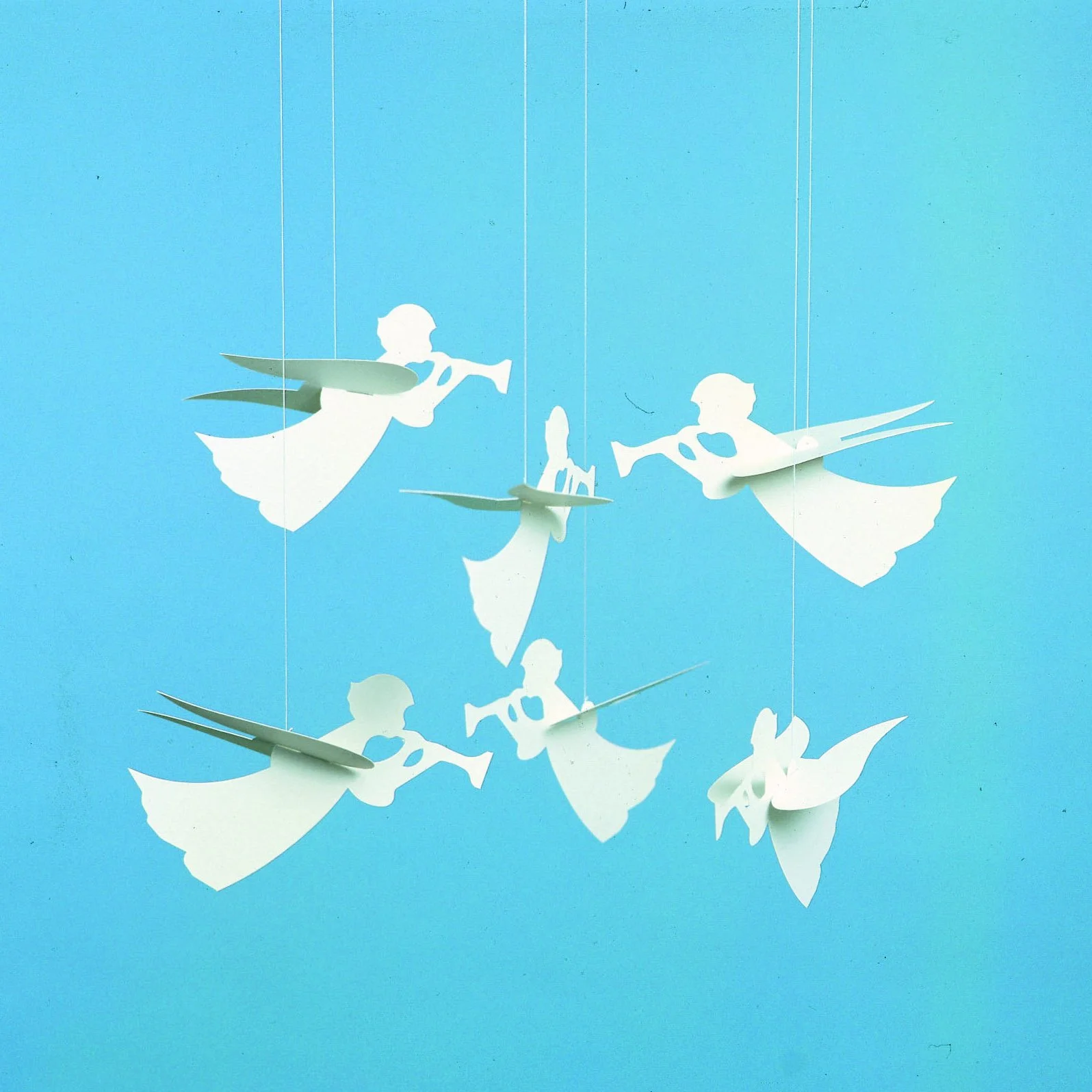 Flensted Angel Mobiles, karton, biały, 40 cm
