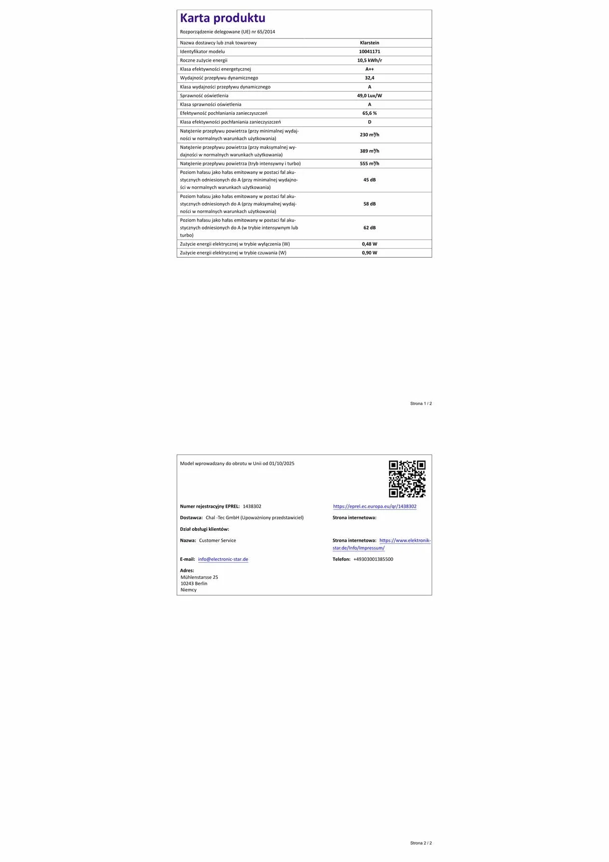 Klarstein Okap kuchenny 60 cm, obieg/wywiew, 577,8 m³/h, Wi-Fi, LED