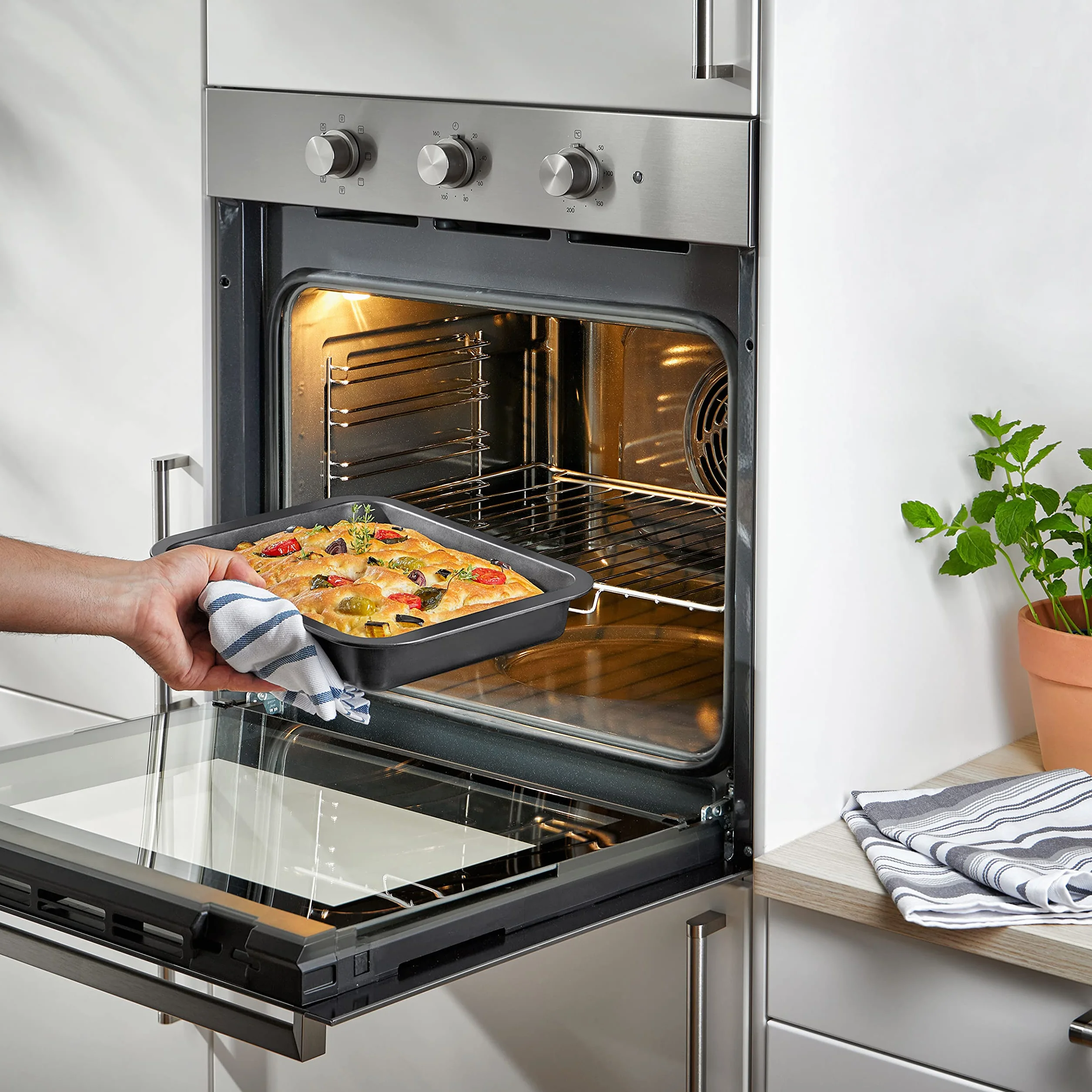 Grizzly 2 x forma do zapiekanek i lasagne, mała powłoka zapobiegająca przywieraniu, krawędź uchwytu