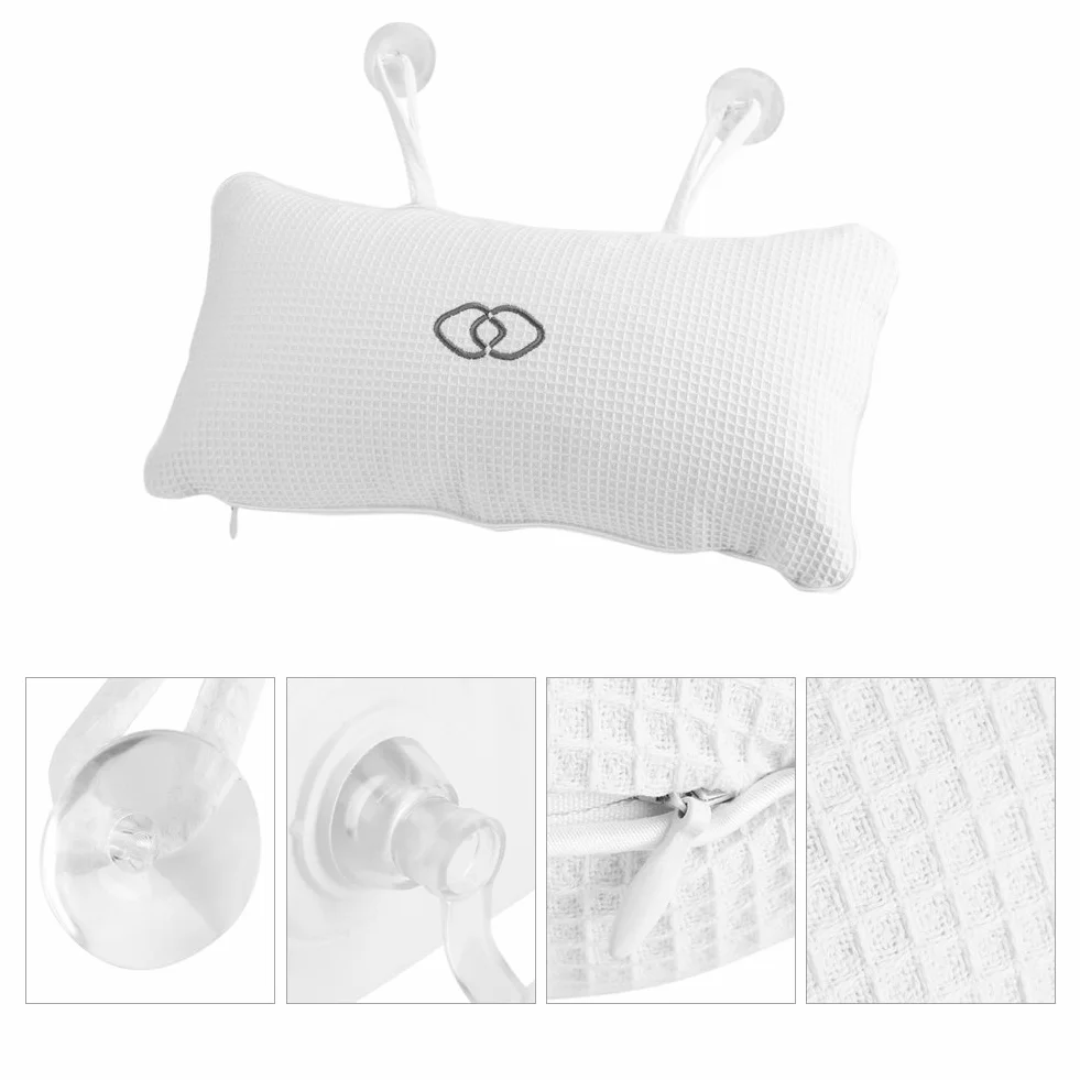 Poduszka do wanny, poduszka do wanny, poduszka do kąpieli, pod głowę, kark, ramiona, plecy do wanny i domowego spa