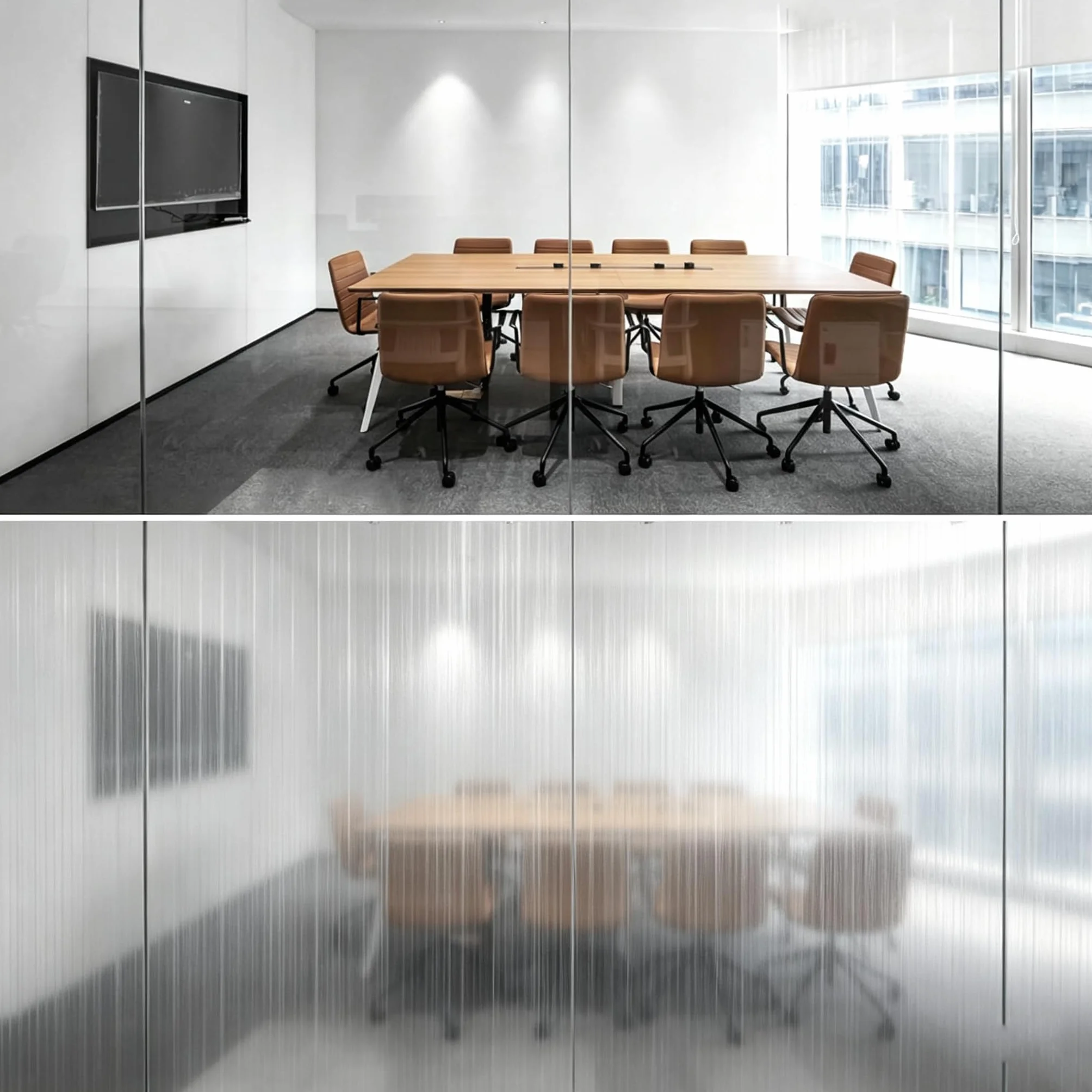 Folia Zapewniająca Prywatność 75 x 800 cm Kontrola Ciepła Blokada UV Folia Okienna Do Domu Z Powłoką Anty-Fog, Antystatyczną I Bez Kleju Do Domu, Łazienek, Kuchni I Biur, Srebro szczotkowane