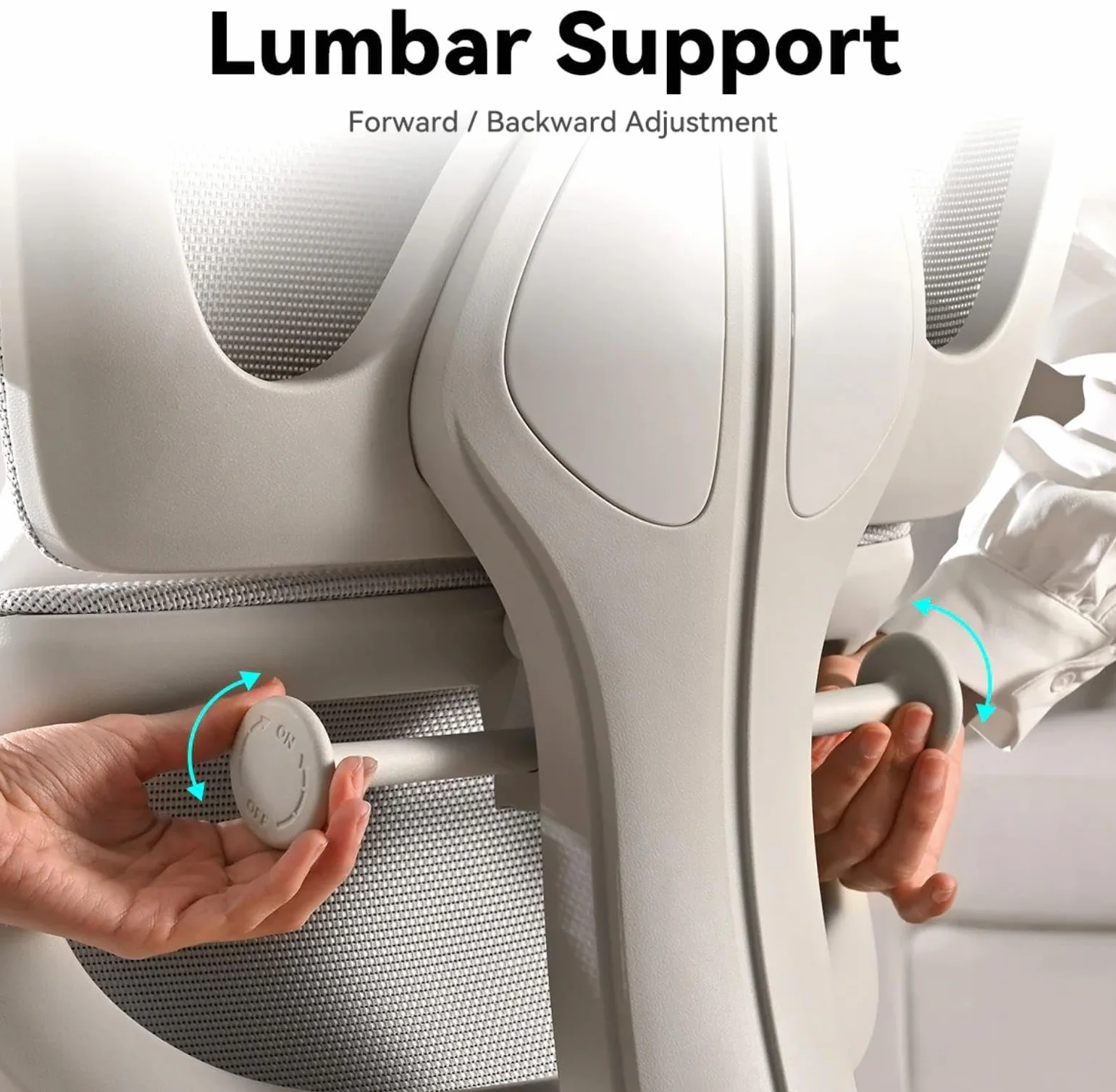 MUSSO E600SE Ergonomiczne krzesło biurowe, 3-poziomowe podparcie lędźwiowe, 3D regulowany podłokietnik, zagłówek z podnóżkiem
