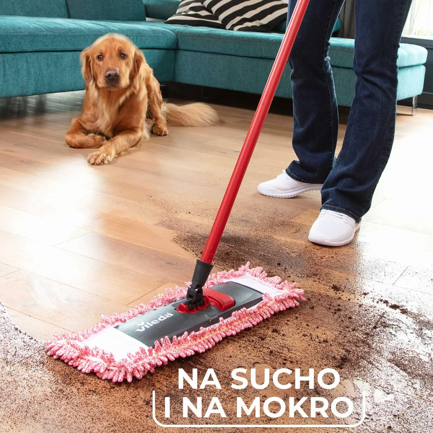 Vileda Pet Pro Wkład do mopa płaskiego do sierści i włosów
