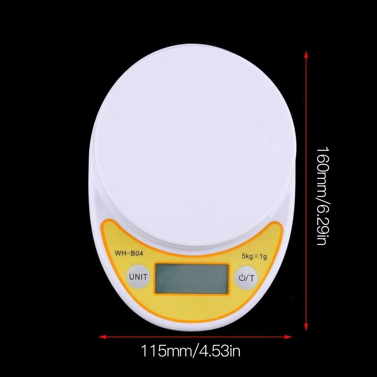 Cyfrowa waga elektroniczna do kuchni i biżuterii, waga kuchenna do domu z wyświetlaczem LCD 5 kg/1g waga wagowa do żywności