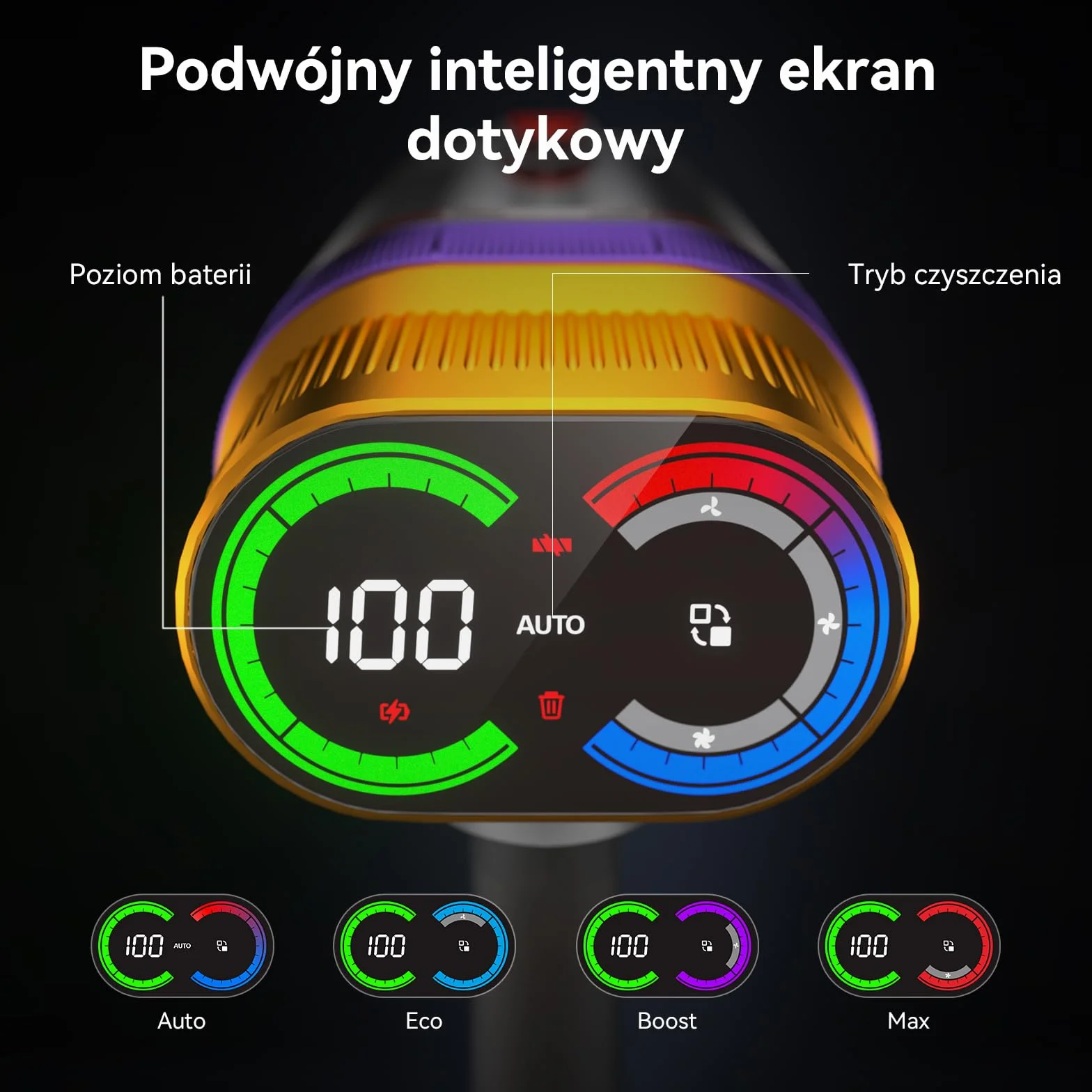 Vistefly V15 Ultra Odkurzacz Akumulatorowy 600W 58KPa Bezprzewodowy 8 w 1