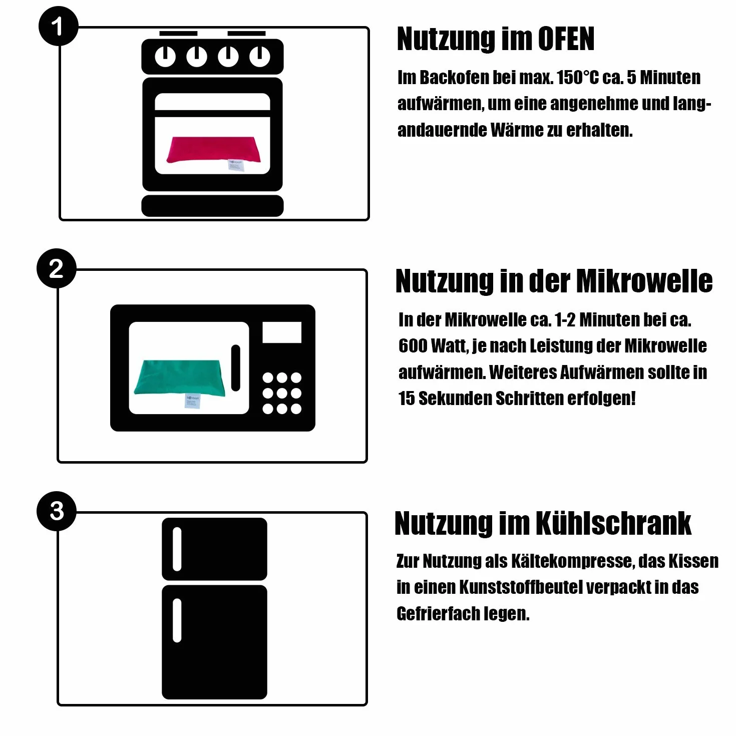 Poduszka z pestkami wiśni Bio firmy Bonblatt® – certyfikat Öko-Tex 100, naturalna i uczciwa produkowana w Niemczech – poduszka rozgrzewająca, poduszka z ziarnami, prezent dla dorosłych, niemowląt, dzieci i zwierząt (19 x 19 cm, niebieska)