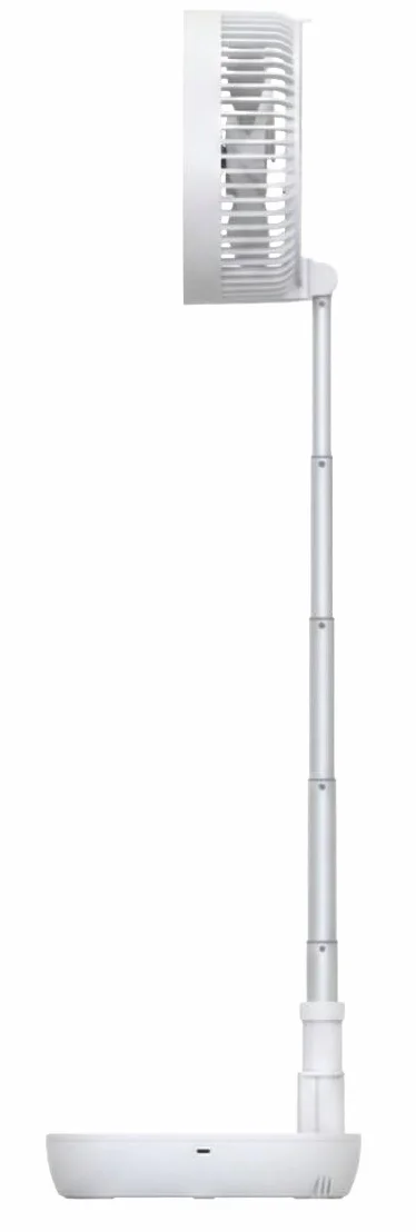 BERGSON Przenośny wentylator teleskopowy 20 cm 8,6", składany wentylator biurkowy, 3 prędkości, akumulator litowo-jonowy USB C 3,7 V, regulowana wysokość 13-82 cm