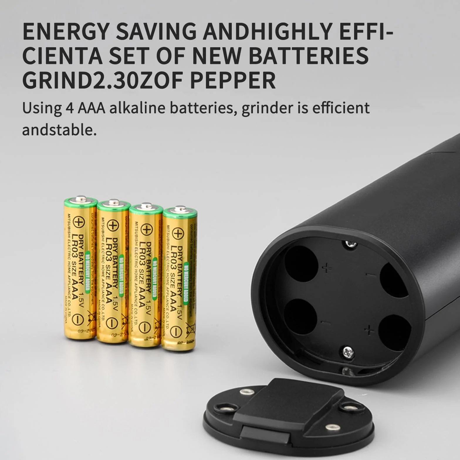 elektryczny młynek do soli,pieprzu,przypraw.W zestawie podstawa, szczotka, biała dioda LED, regulowana grubość.Idealny prezent dla bliskich,przyjaciół,miłośników kuchni(na baterie).