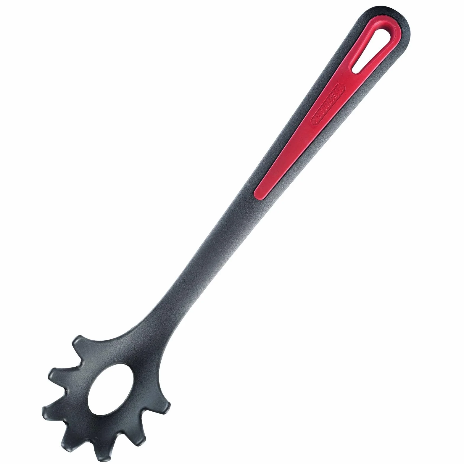 Westmark Łyżka do serwowania/nakładania spaghetti, Długość: 30,5 cm, Gallant, Czarna/Czerwona, 29602270