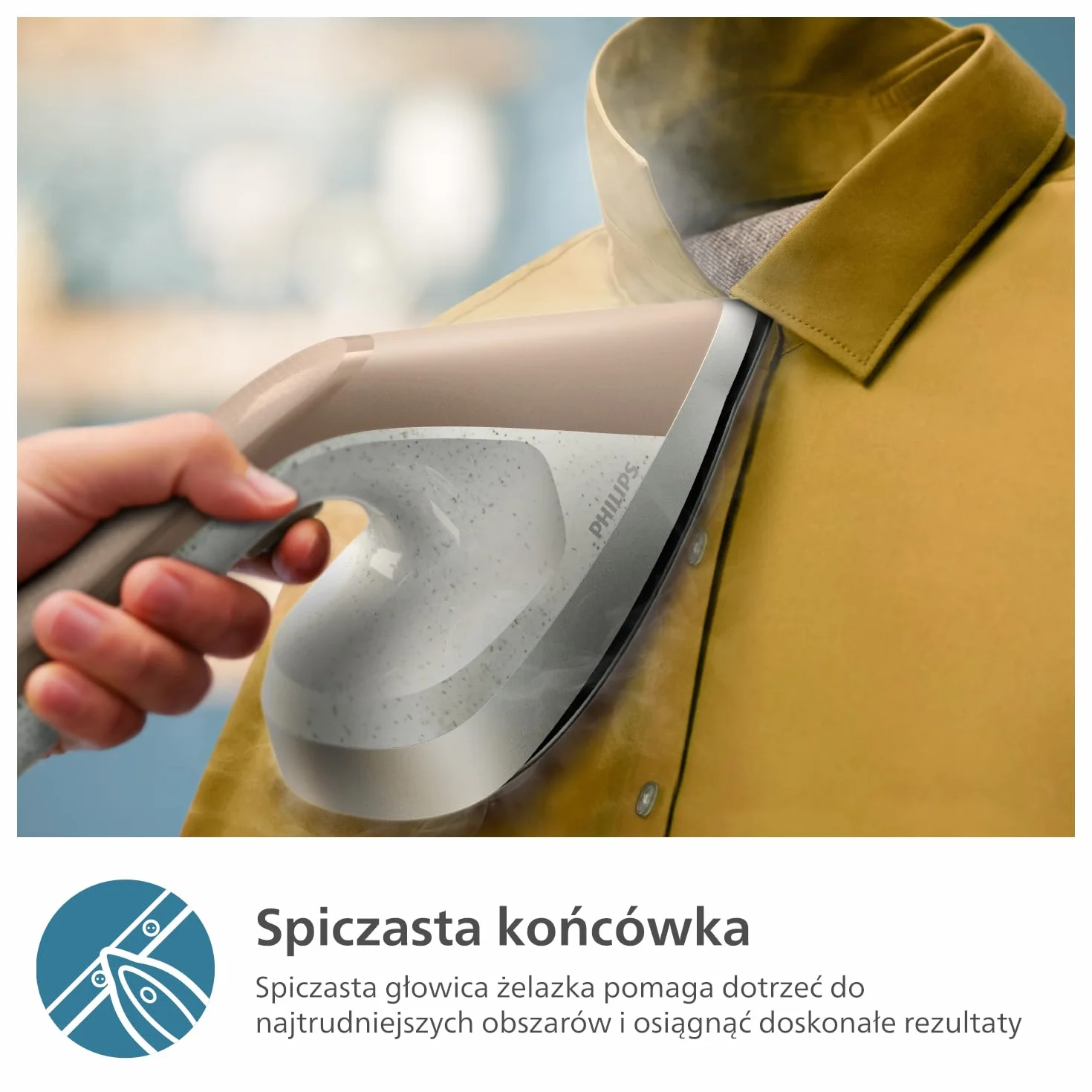 Philips Urządzenie do prasowania All-in-One z Serii 6000 - Deska o wielu kątach nachylenia, Technologia Brak Przypaleń, Moc 1800W, Zabija Do 99,9% bakterii i roztoczy* (AIS6010/10)
