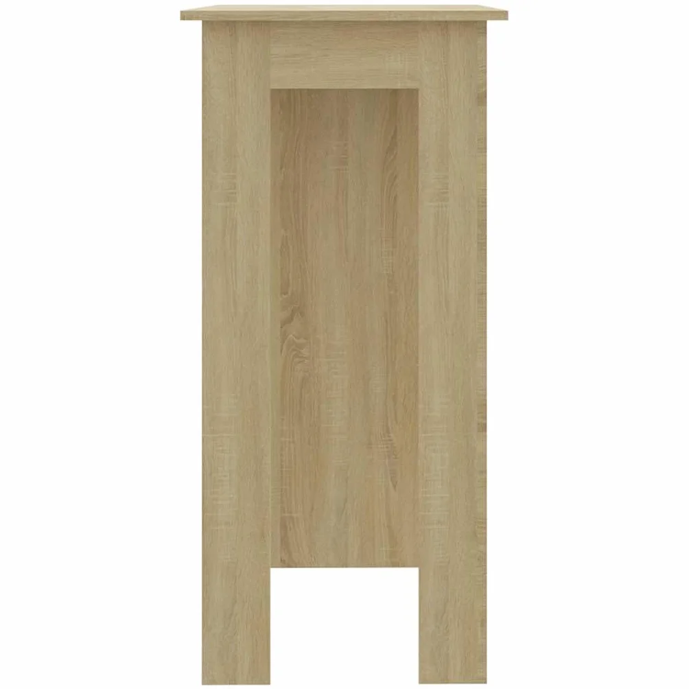 vidaXL Stolik barowy z półkami, dąb sonoma, 102x50x103,5 cm
