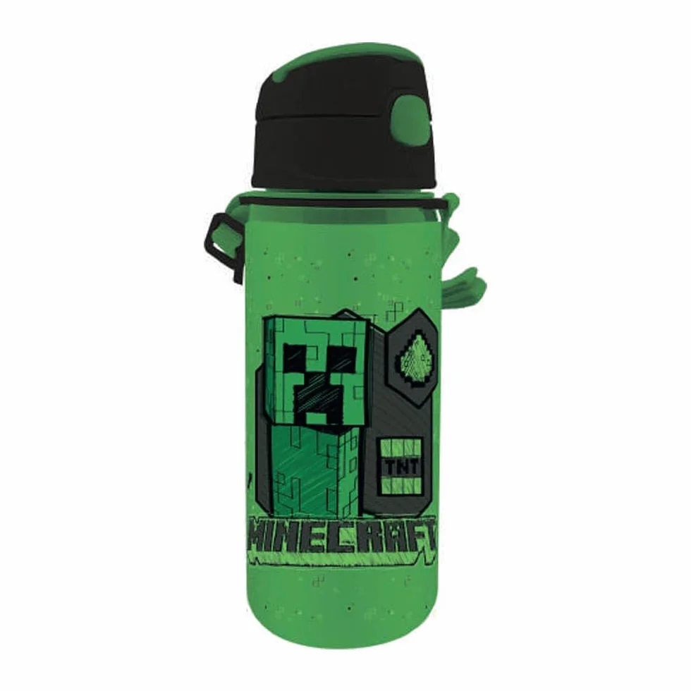 KIDS LICENSING Minecraft butelka na napoje aluminiowa z zamknięciem na zatrzask [600 ml]