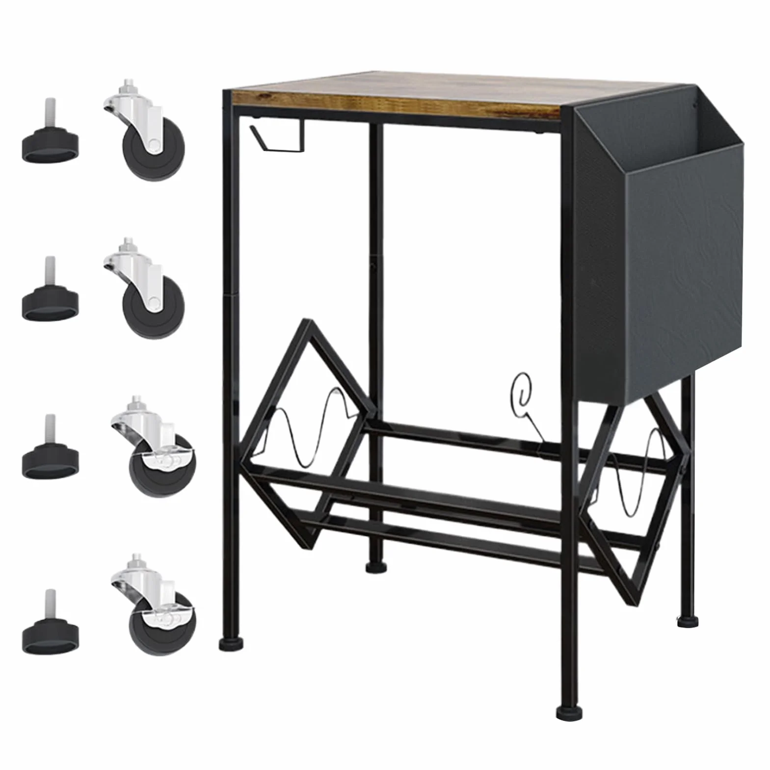 Générique Uchwyt na albumy | Półka na 2 poziomy na płyty winylowe | Organizator albumów muzycznych Kolekcja Salon Sypialnia Studio Biuro Sklep Mieszkanie