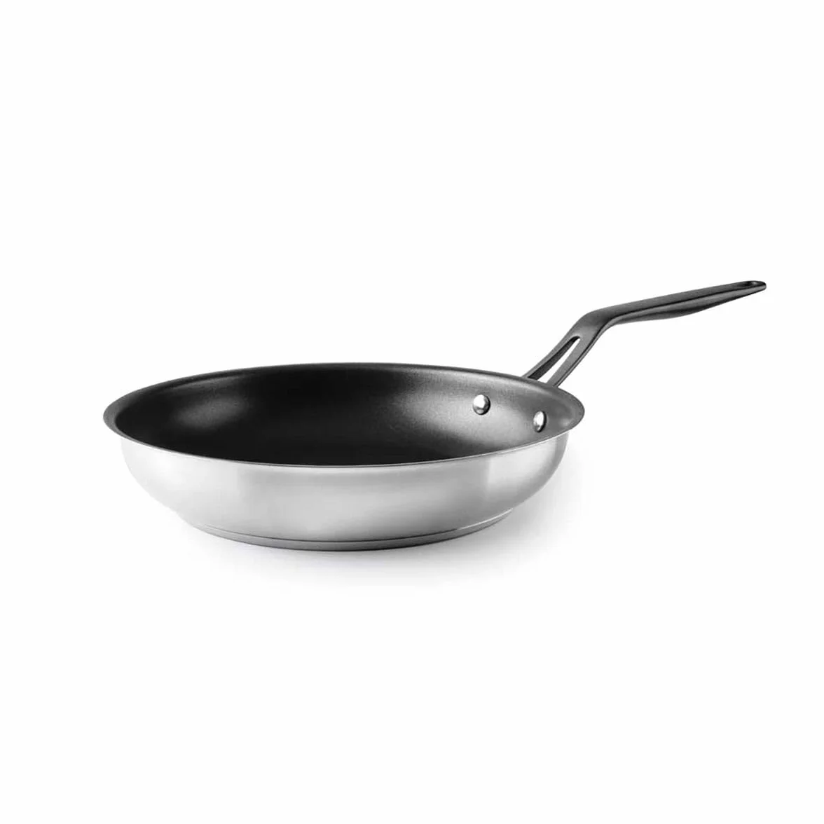 Lacor - 47424 patelnia nieprzywierająca Origin, stal nierdzewna 18/10, nieprzywierająca QuanTanium®, wolna od PFO, dno termokurczliwe, pranie ręczne, nadaje się do indukcji, nadaje się do piekarnika,