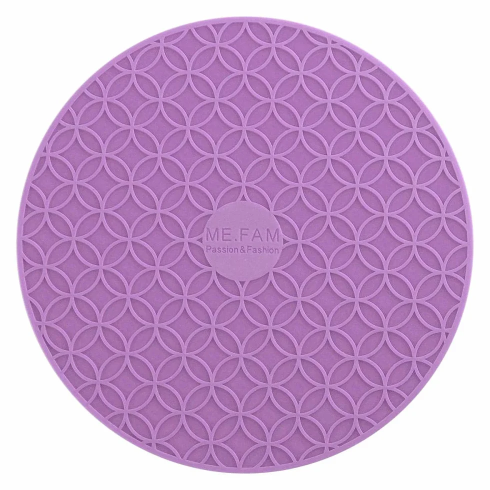 Podkładki silikonowe pod garnki miski na stół izolacyjne - 3 sztuki niebieskie(Placemat 3 Pieces light Purple)