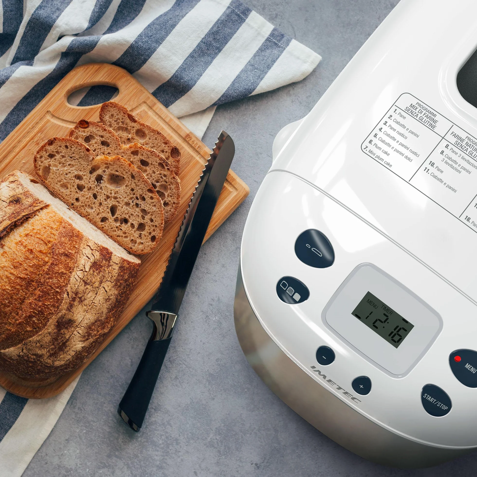 Imetec 7916 Zero-Glu Pro urządzenie do bezglutenowego chleba 20 programów