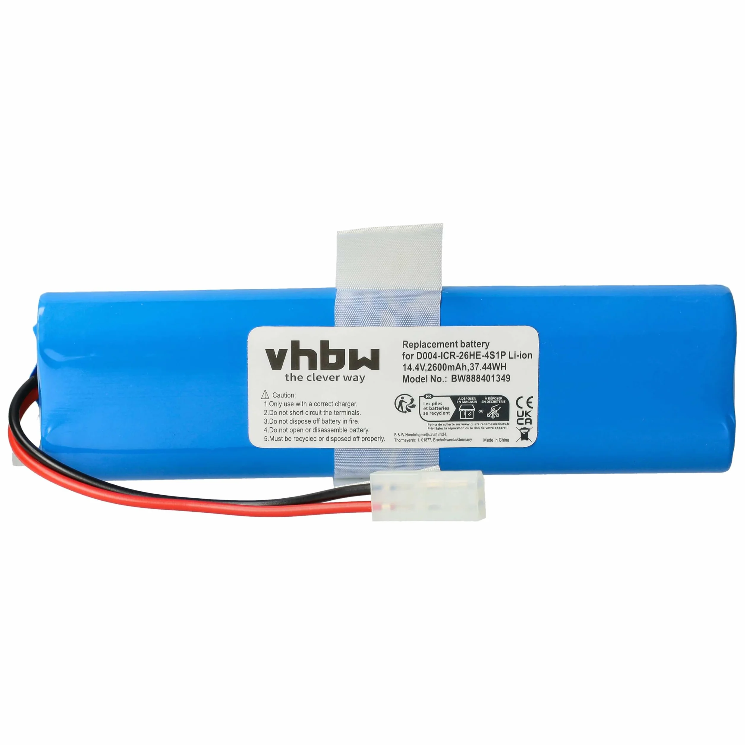 vhbw Akumulator do odkurzacza Rowenta X-plorer Series 75, 75S+, 75S, 95, 2600 mAh, 14,4 V, Li-ion