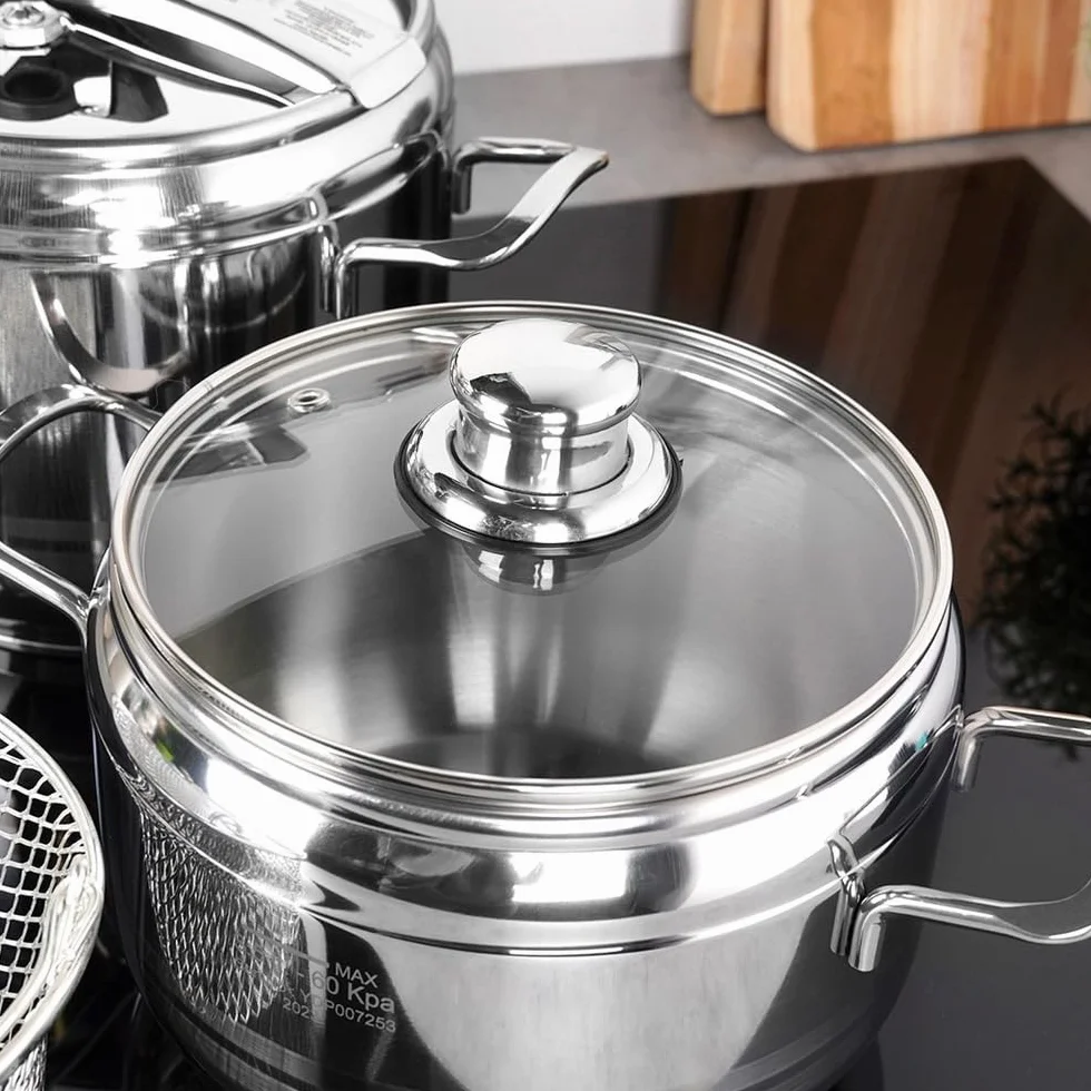 Szybkowar 2 x garnek do gotowania SET PROFI DUO 3,5 + 5 l