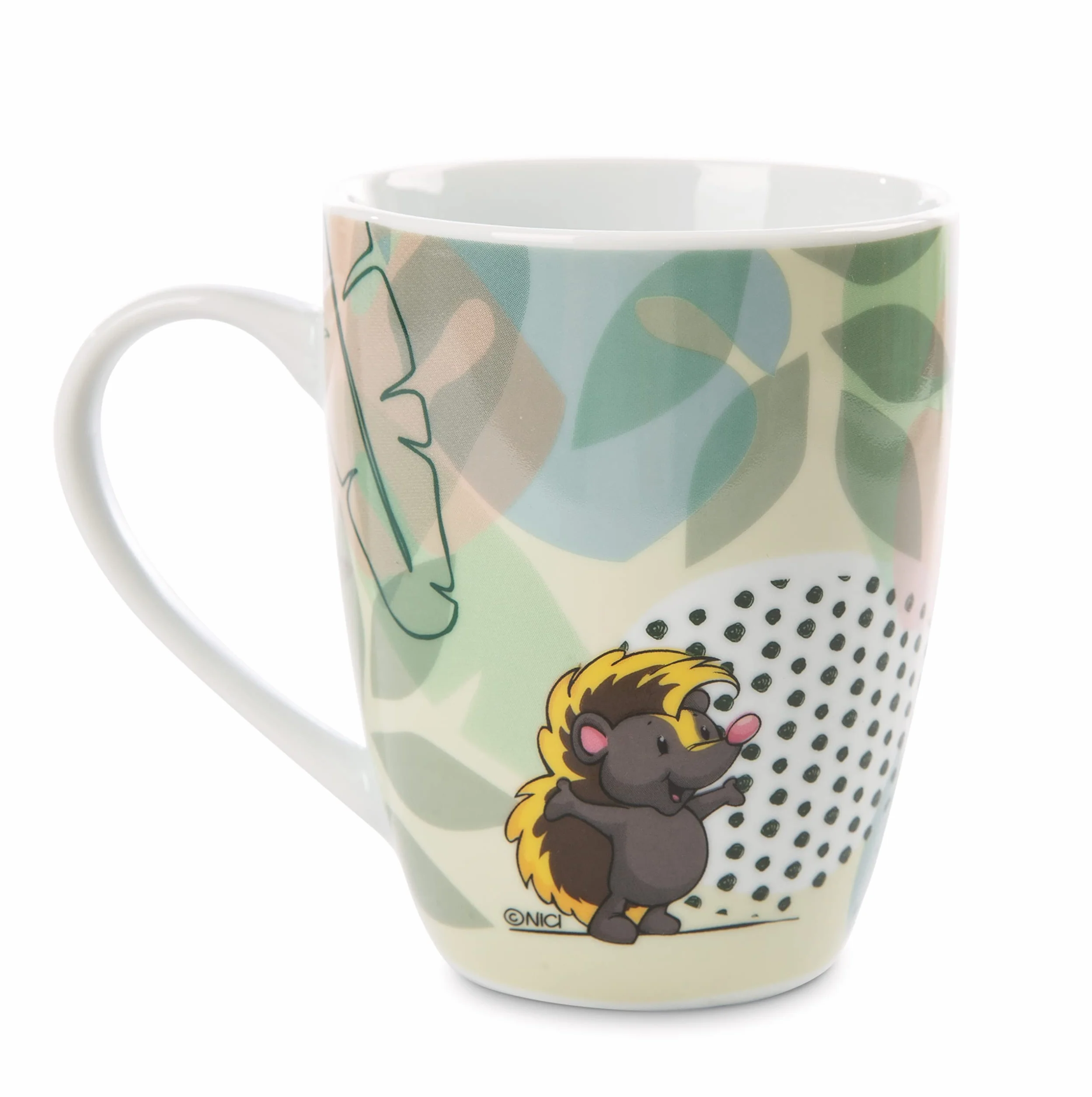 NICI Kubek hiena Helgi i tenrek Terek 310 ml – porcelanowy kubek z uchwytem