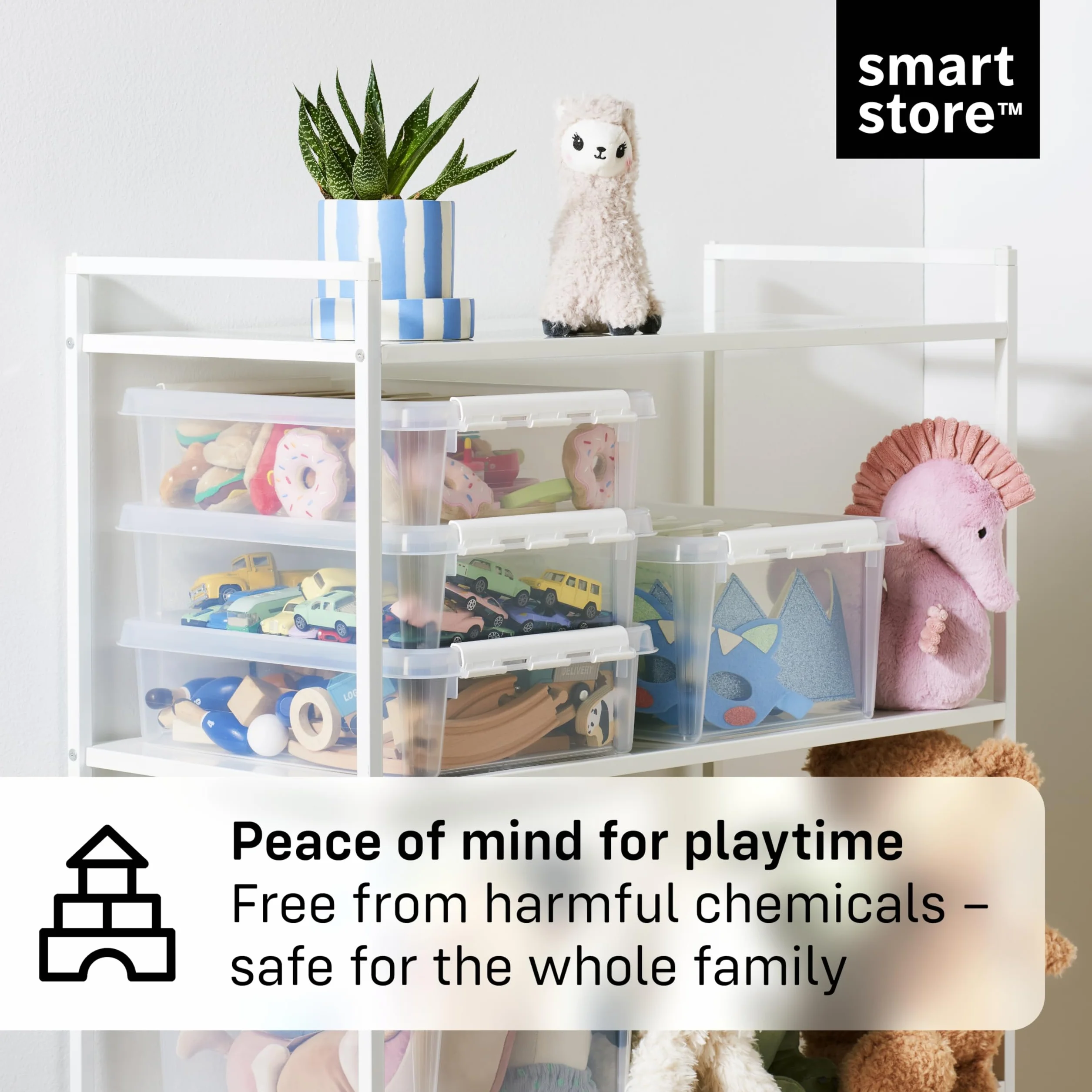 SmartStore Małe plastikowe pudełka do przechowywania 0,3 l zestaw 10 sztuk przezroczyste