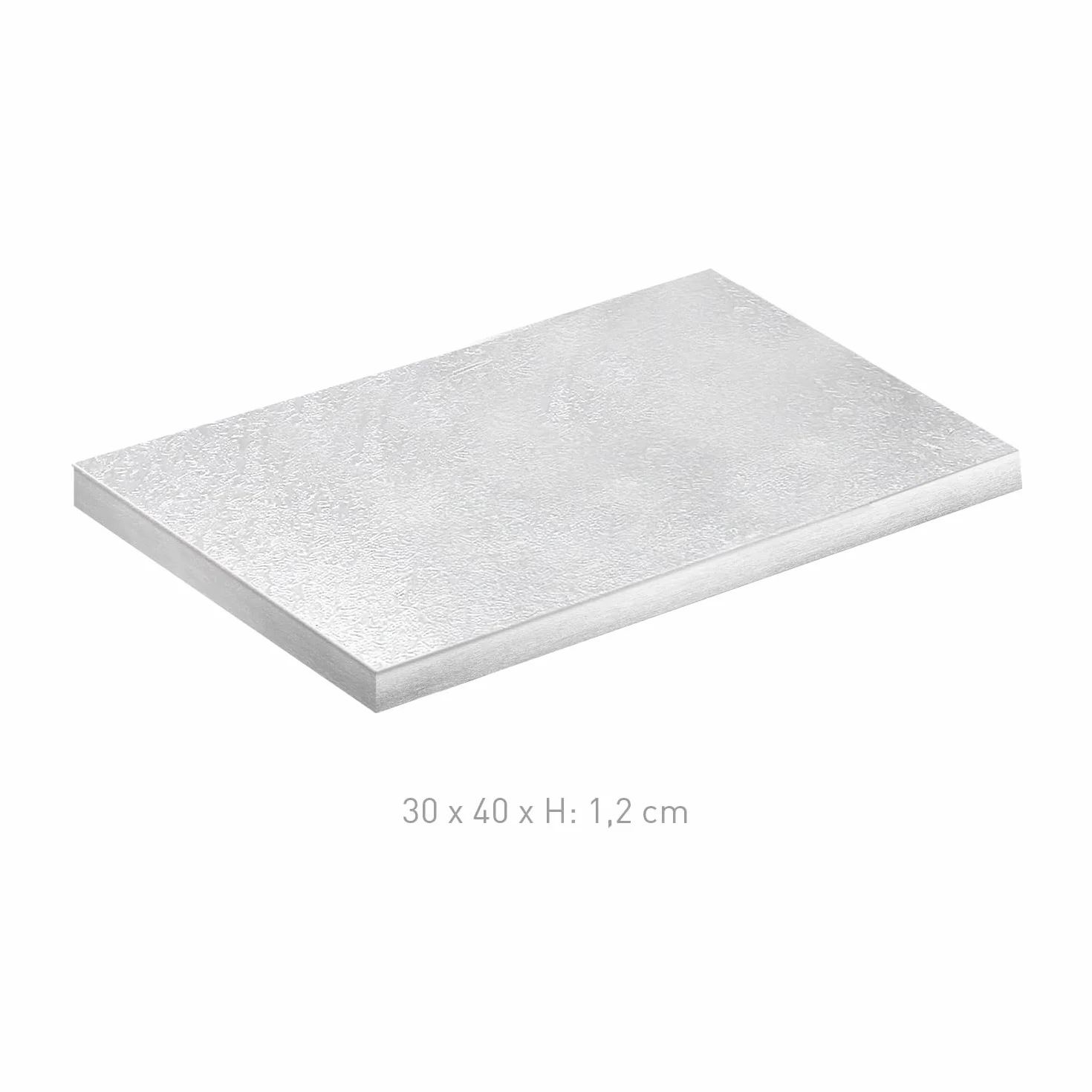 Dekora Posrebrzana Prostokątna Podstawa pod Tort 30x40cm 1,2cm