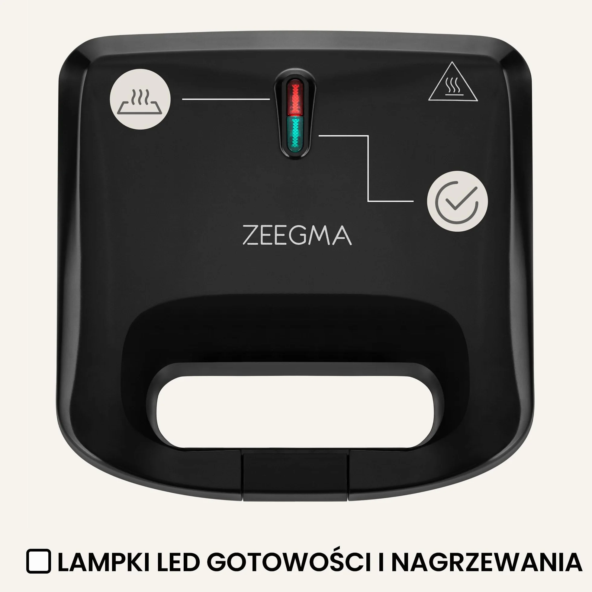 ZEEGMA ROTEE CHEF EASY Wielofunkcyjny Opiekacz 750 W 5 w 1, do Tostów Pieczywa Gofrów Kanapek Orzeszków Grill, Toster, Nieprzywierające Płytki Zabezpieczenie Przed Przegrzaniem