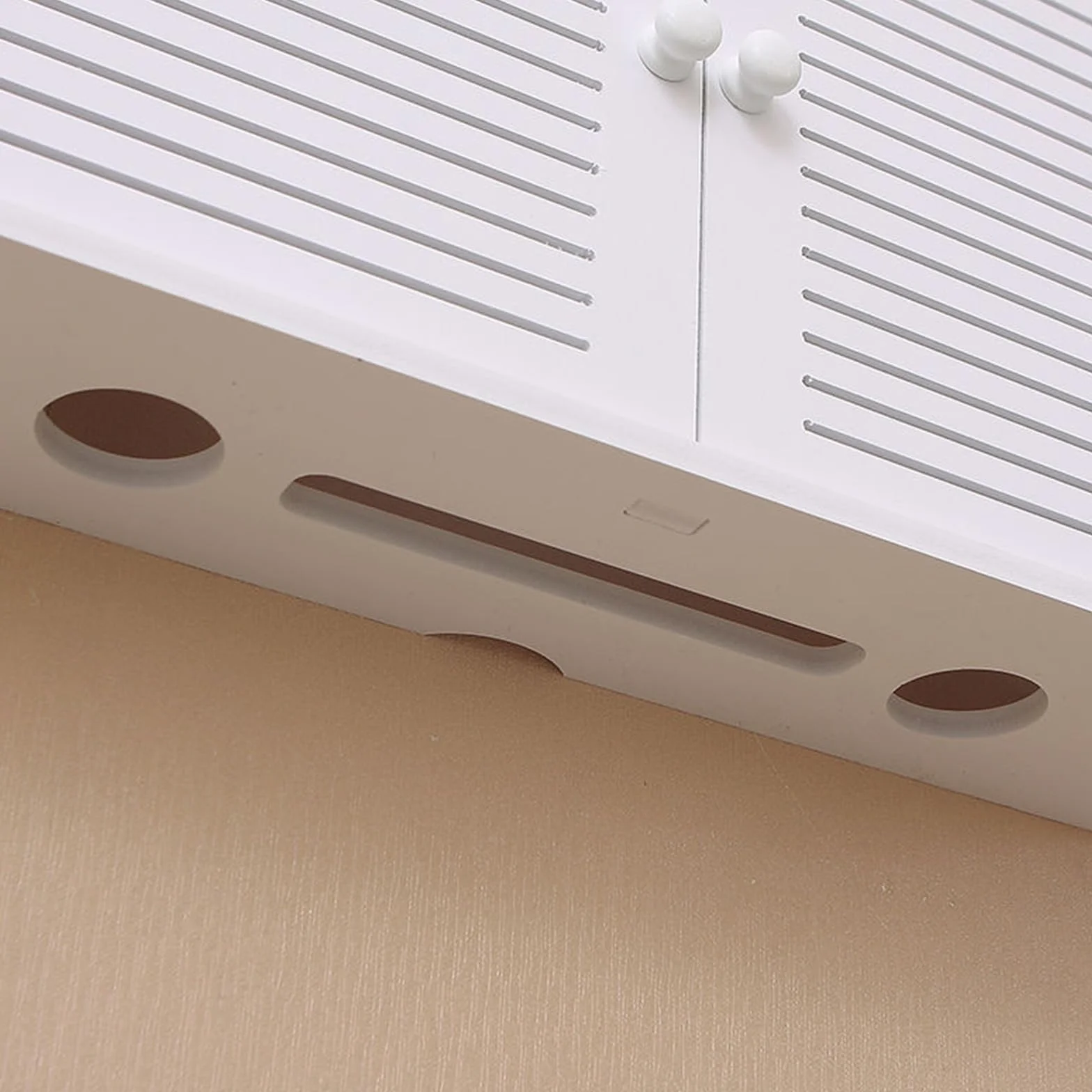 GAESHOW Router pudełko do przechowywania, ścienny router WLAN, schowek na kabel TV, regał montowany na ścianie, biały (B)
