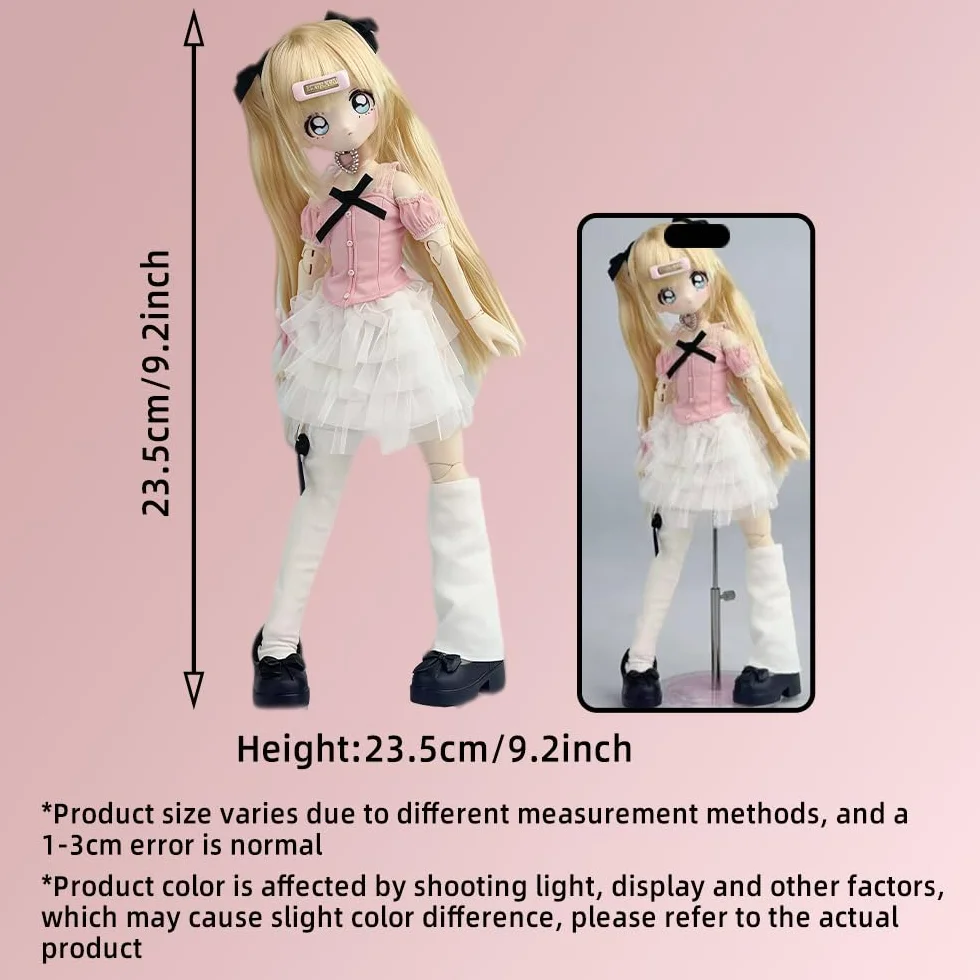 niannyyhouse BJD Blind Box Figurki, seria Denpa Girl, manekin z przegubem kulowym z ubraniem, figurka kolekcjonerska (1 szt.)