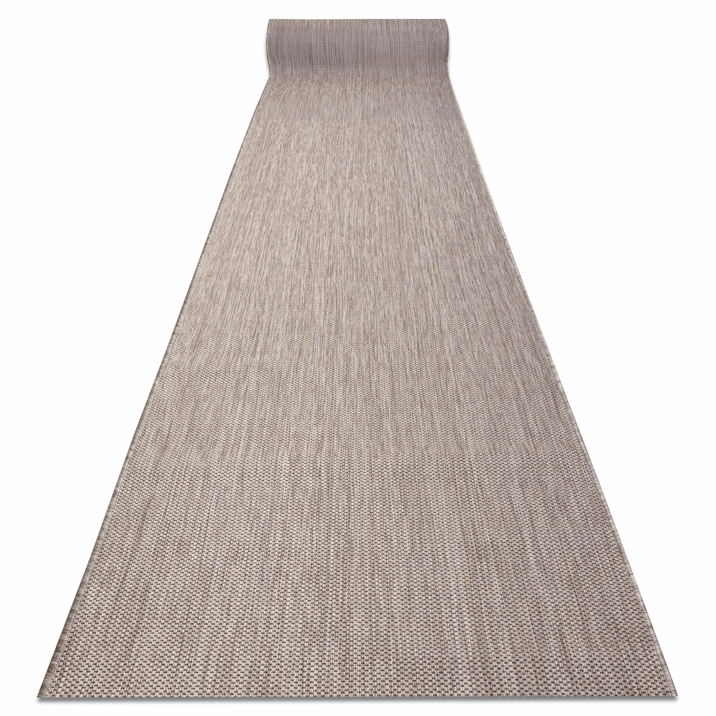 Bieżnik SISAL SION Melange płasko tkany, beżowy, 100 x 400 cm